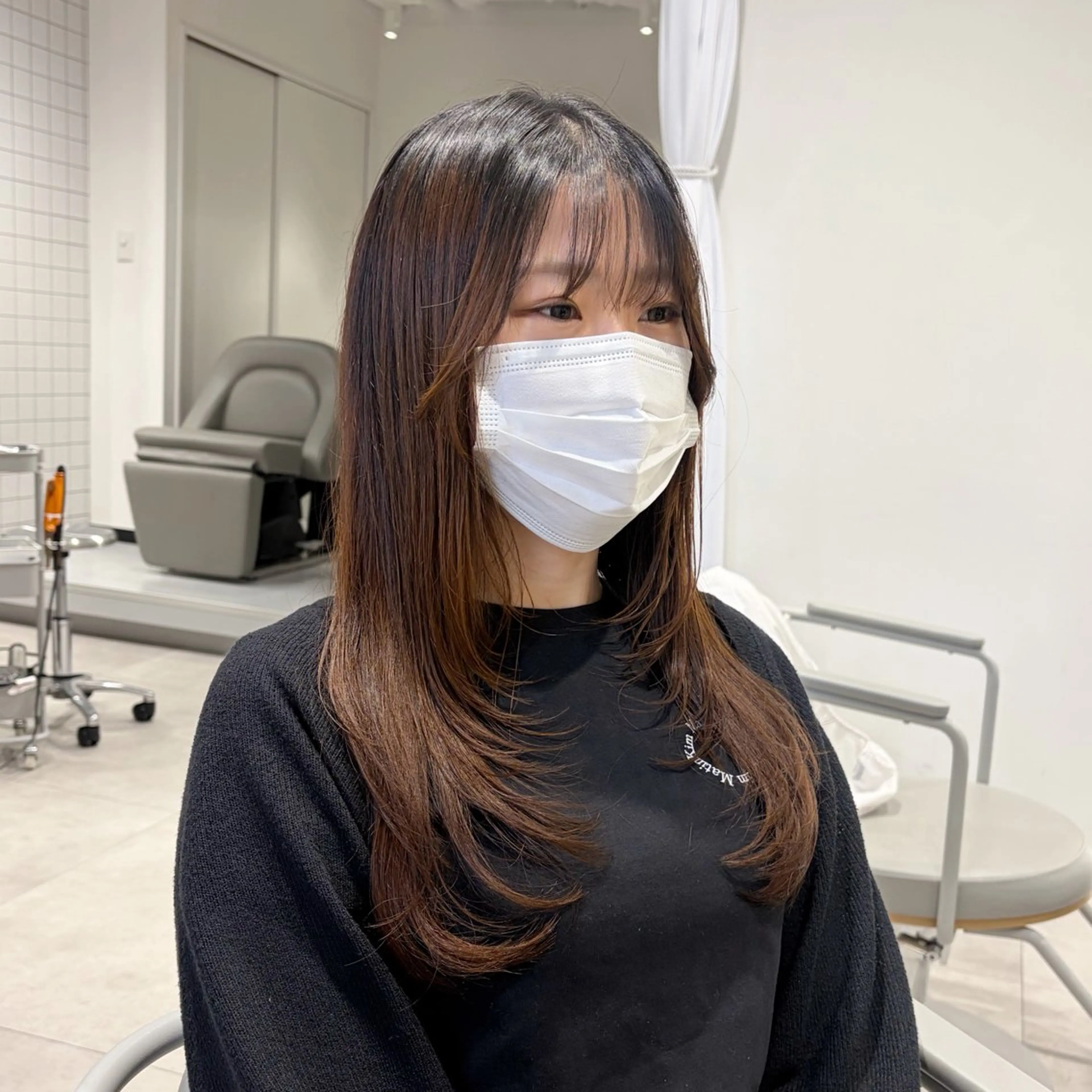 ロング ロングレイヤー レイヤーカット ロング レイヤー♡ 石川優奈のヘアスタイル