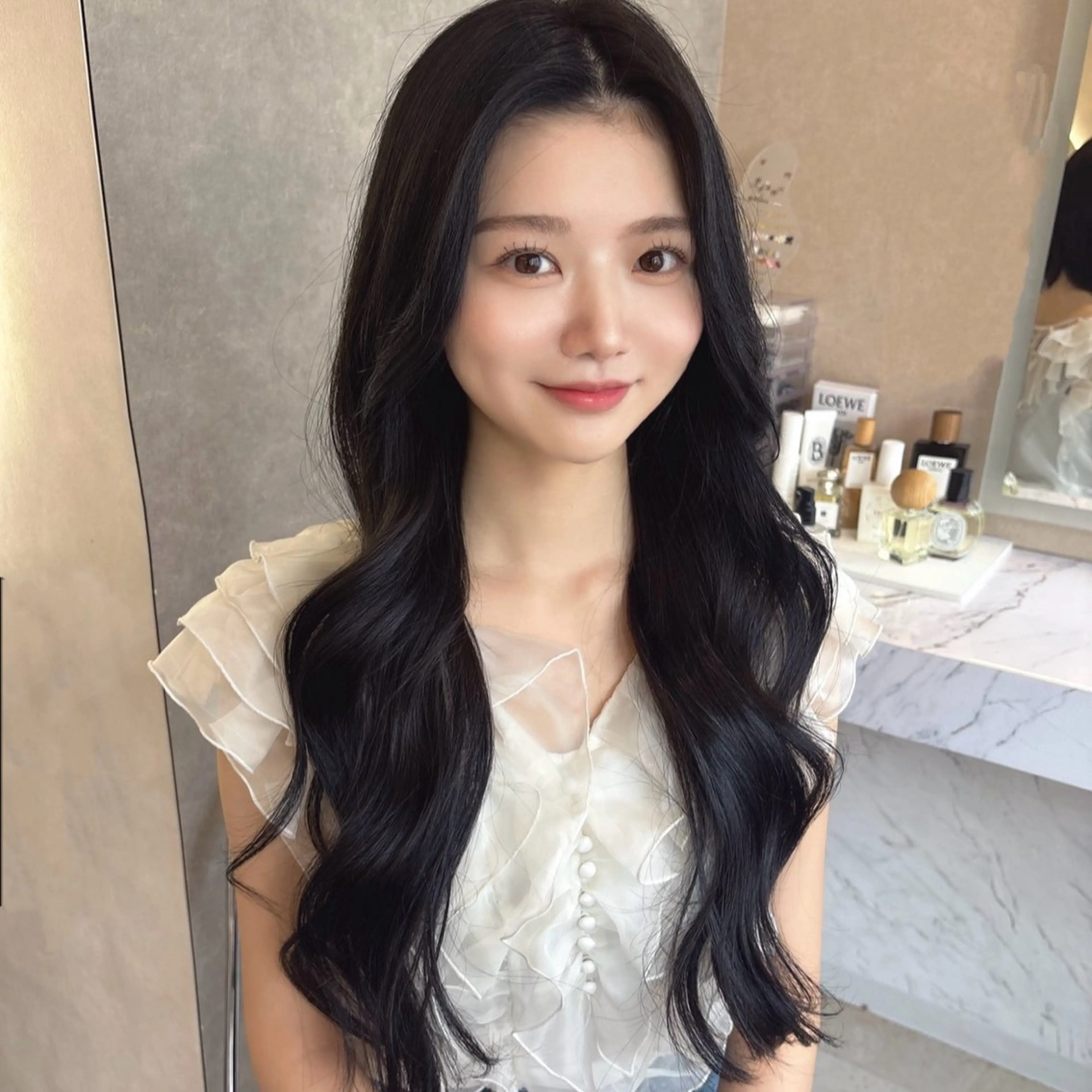 ロング カラー enu所属・韓国風×髪質改善 ゆりのヘアスタイル