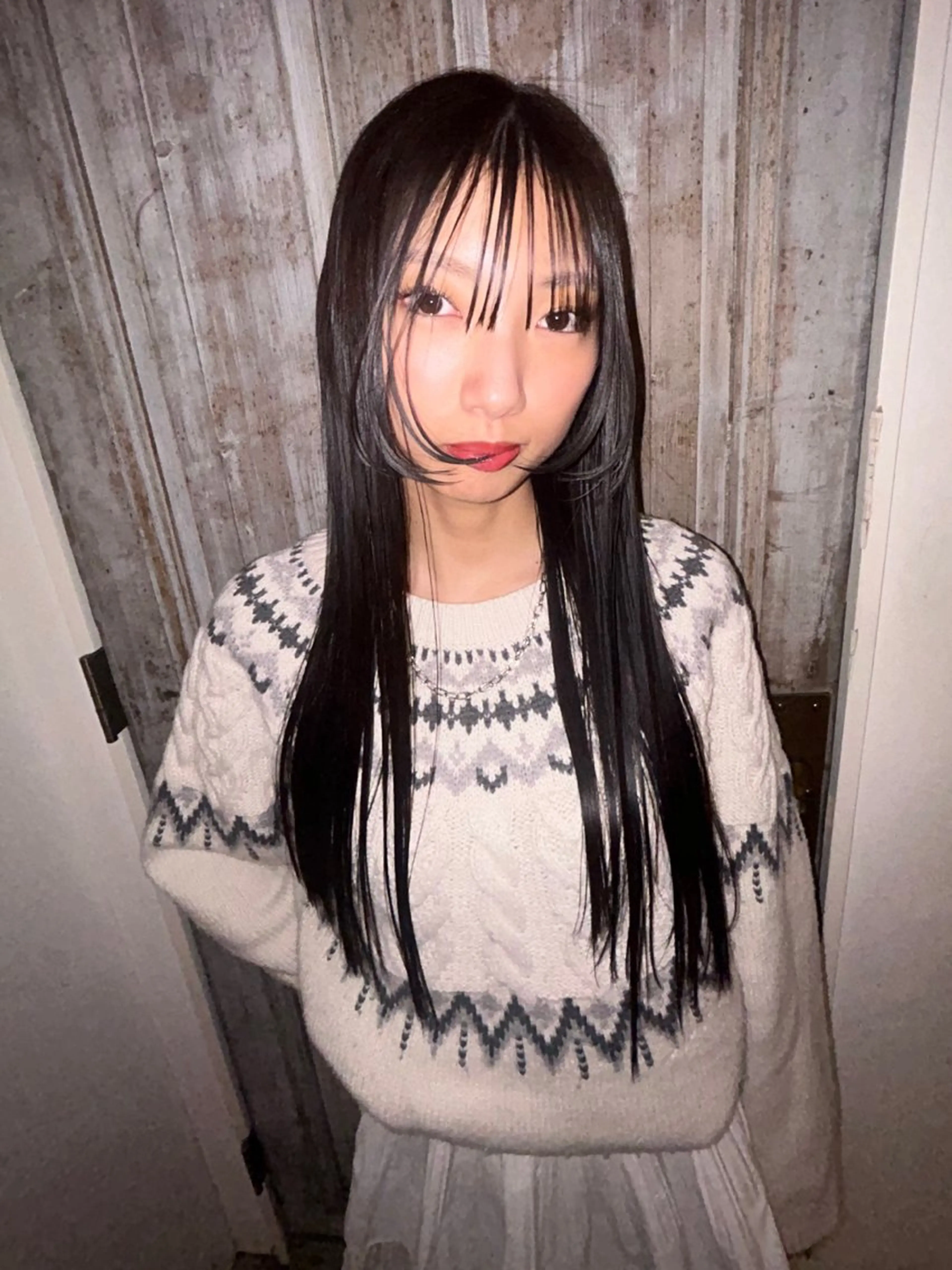 ロング カラー 顔周りカット はな ∕カットモデル募集中のヘアスタイル