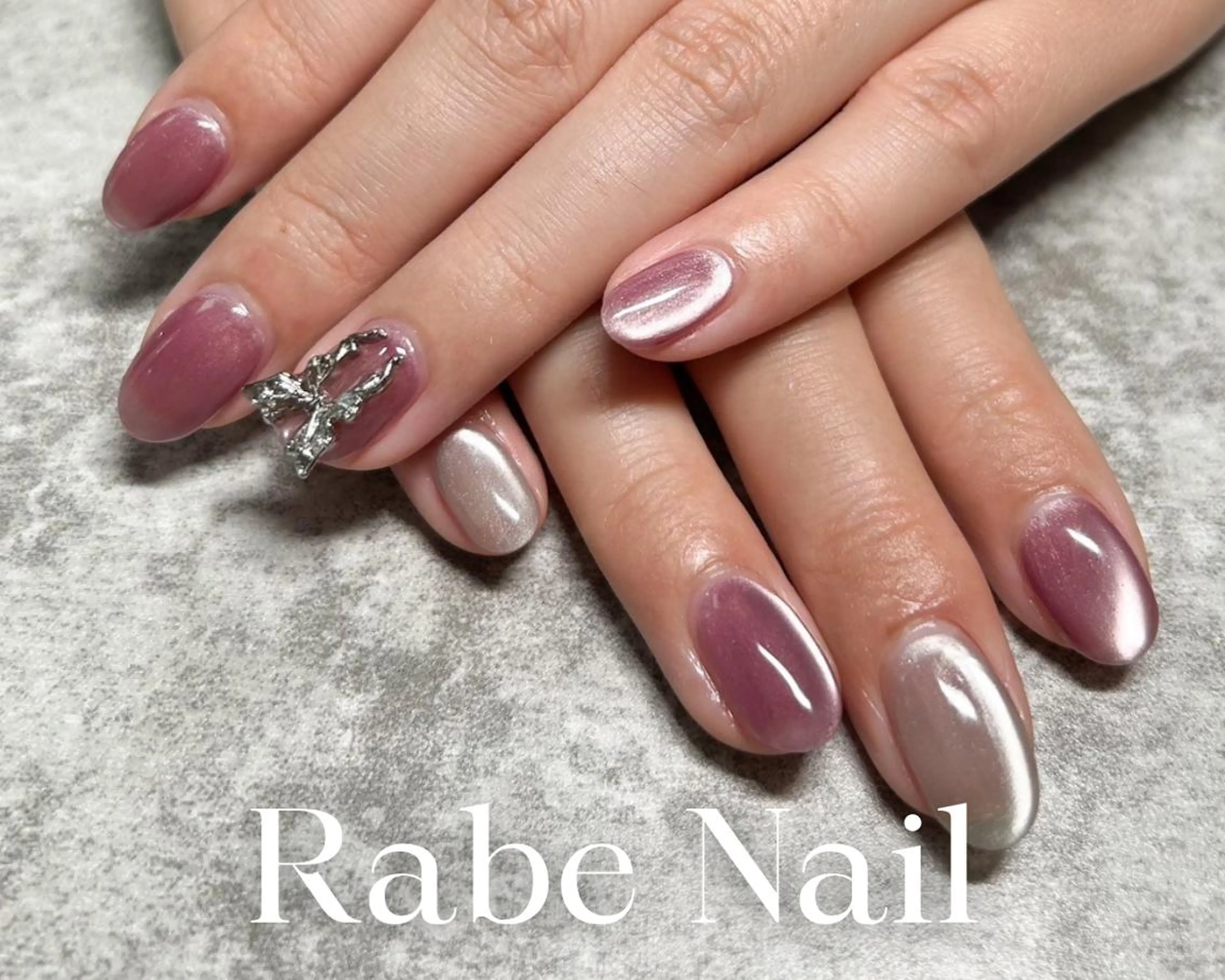 ⭐モデル限定3名⭐オフ込み☆ジェルネイル★ミラーワンカラー55％OFFの写真