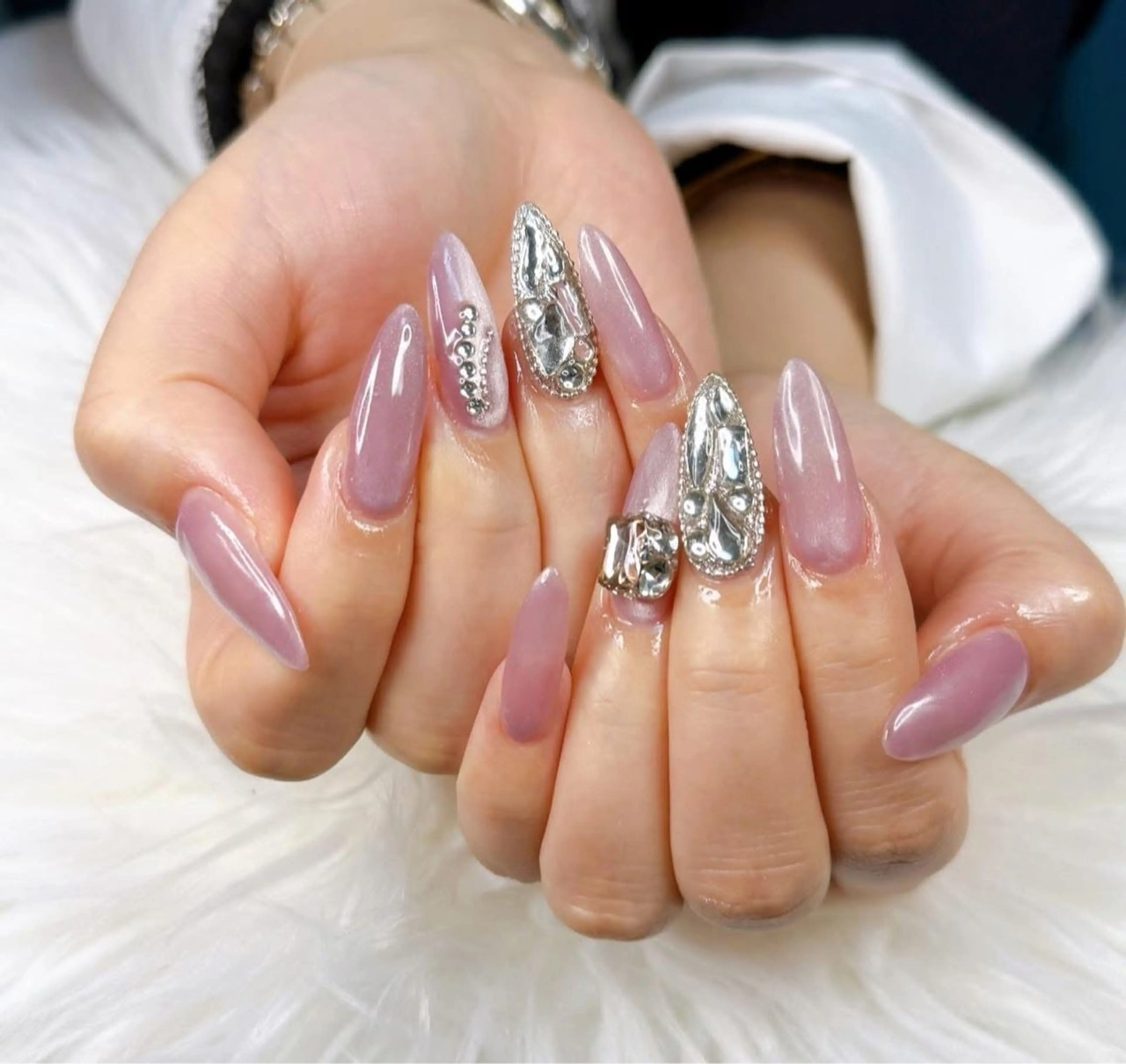 ネイル チークネイル フットネイル フレンチネイル グラデーション 韓国ネイル Yuki nail staffのネイルデザイン