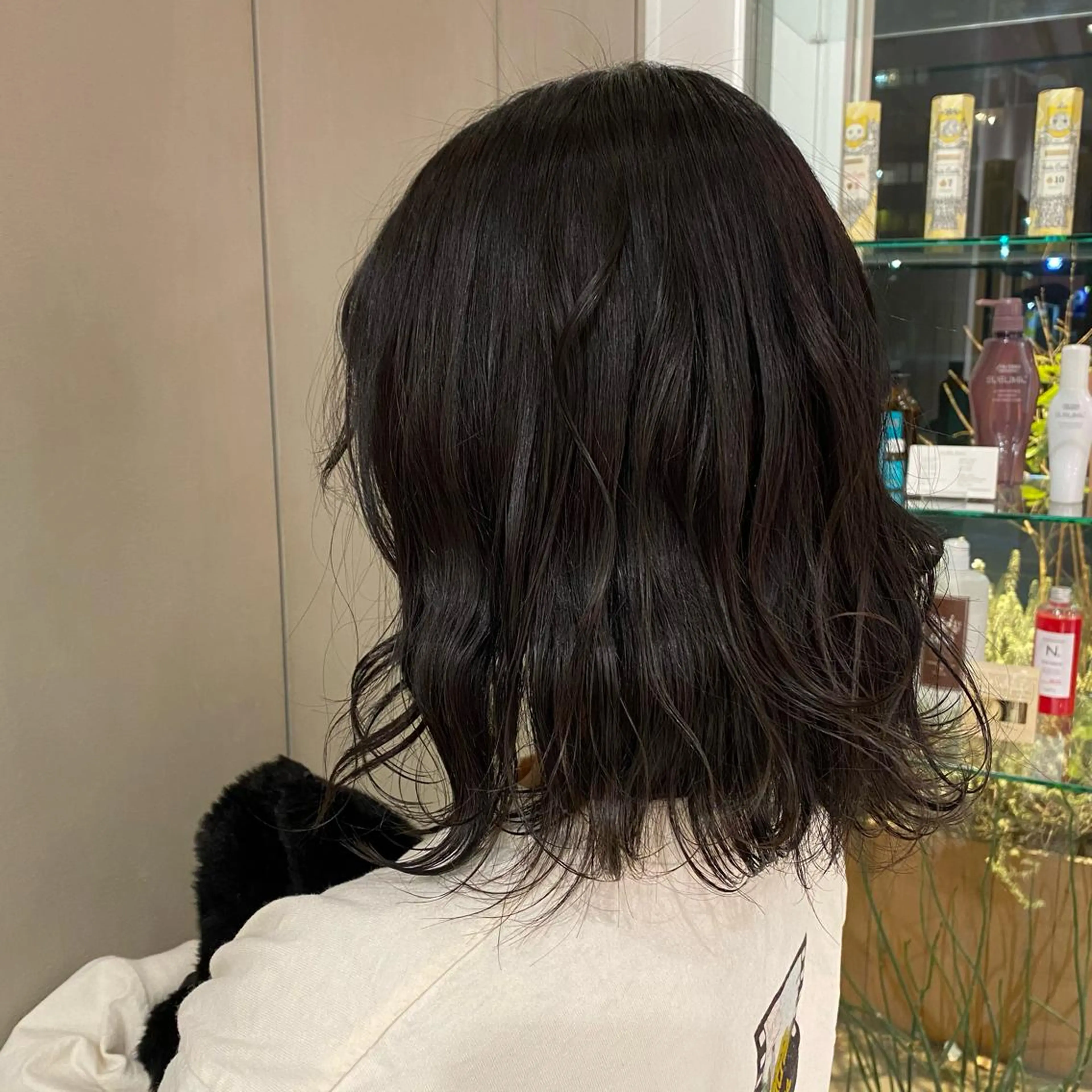 ミディアム カラー ヘアカラー アオヌマミユ☁️ /ボブ/ハイトーン/のヘアスタイル