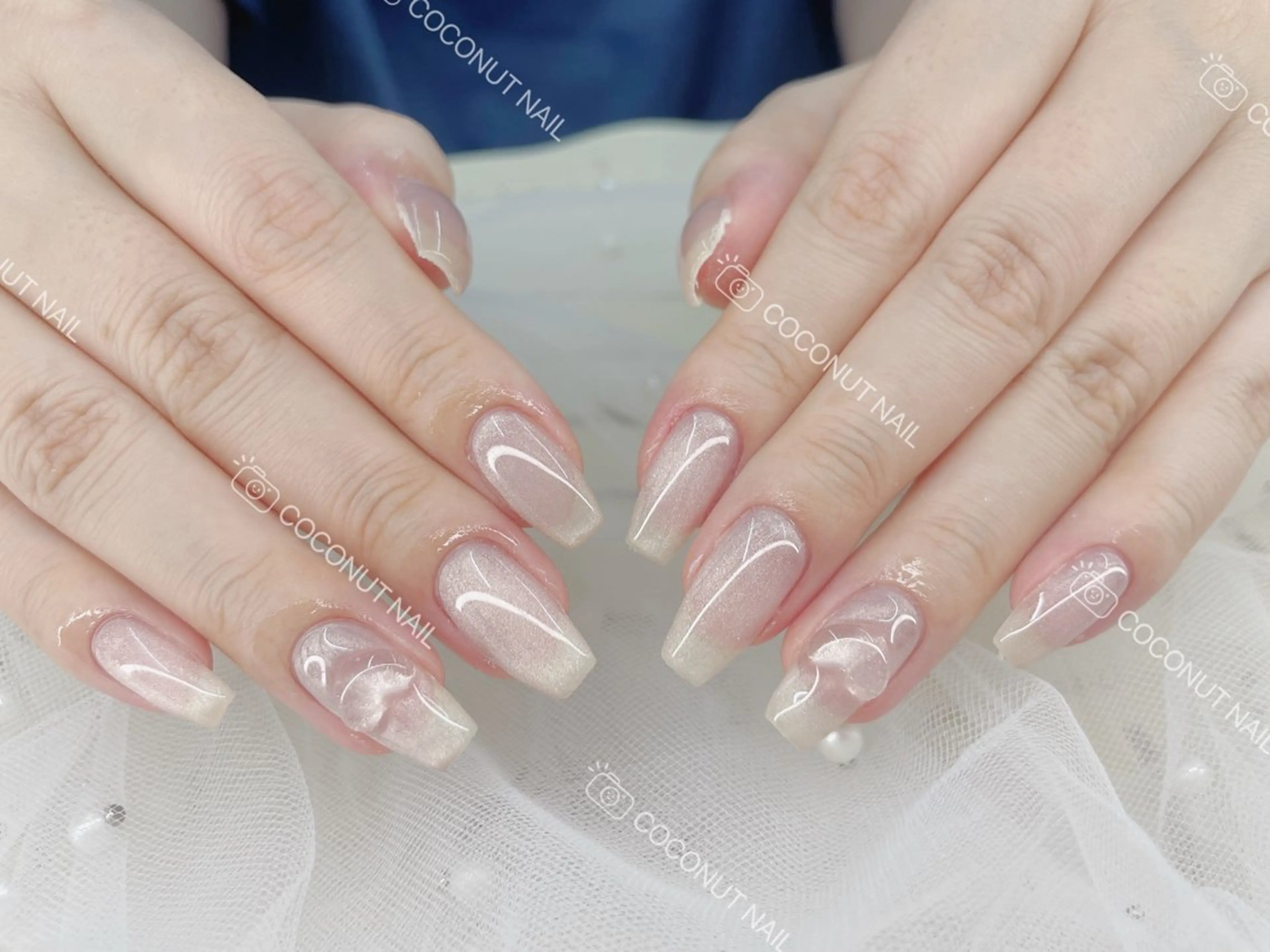 ネイル ハンドネイル 神田 ココナッツのネイルデザイン