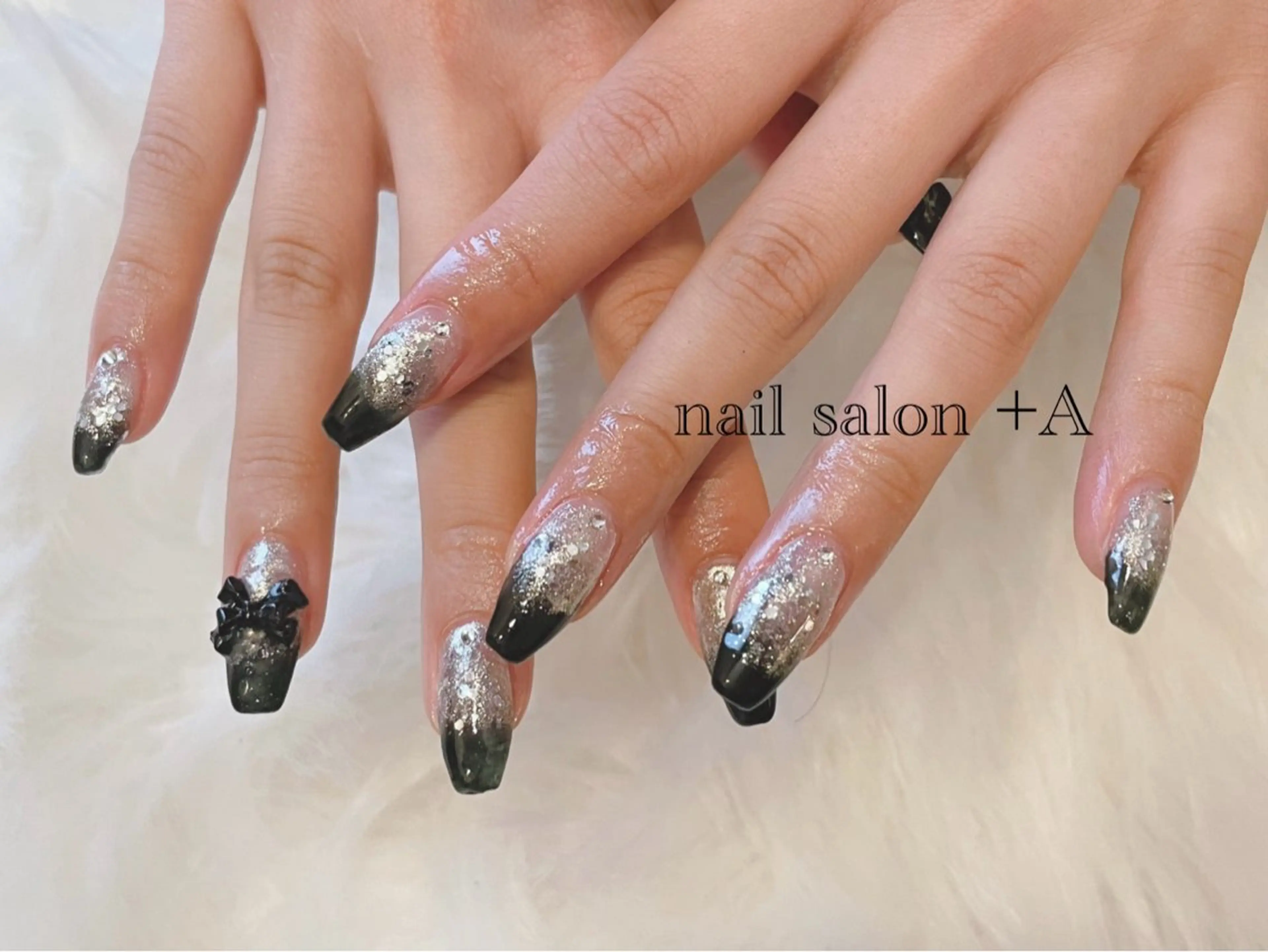 ロング ハンドネイル Nail Salon +Aのネイルデザイン