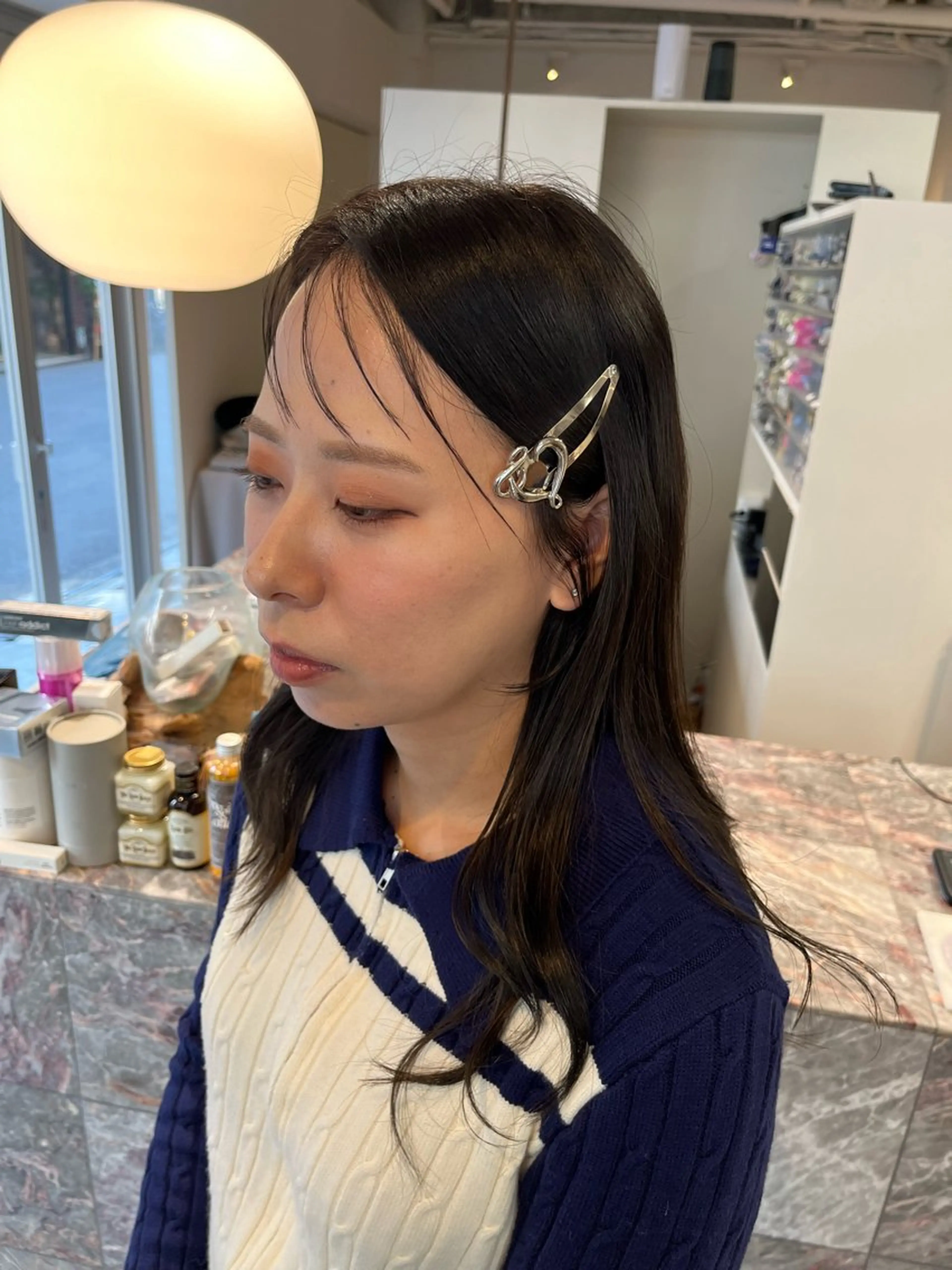 ロング カラー カット ヘアカラー トリートメント 池田 寿子のヘアスタイル