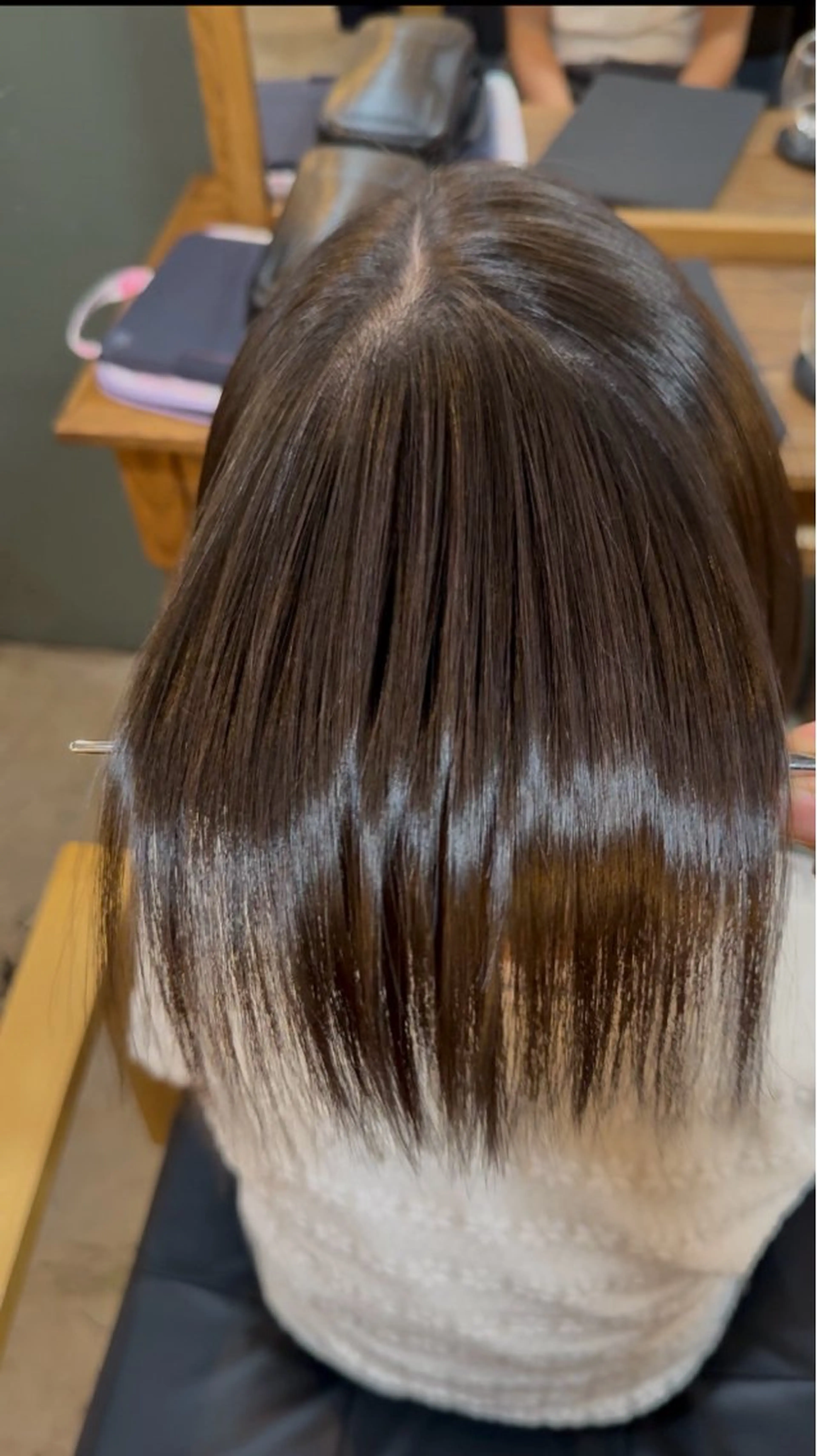 ミディアム 縮毛矯正 トリートメント 青物横丁/大井町/ 髪質改善/鈴木直行のヘアスタイル