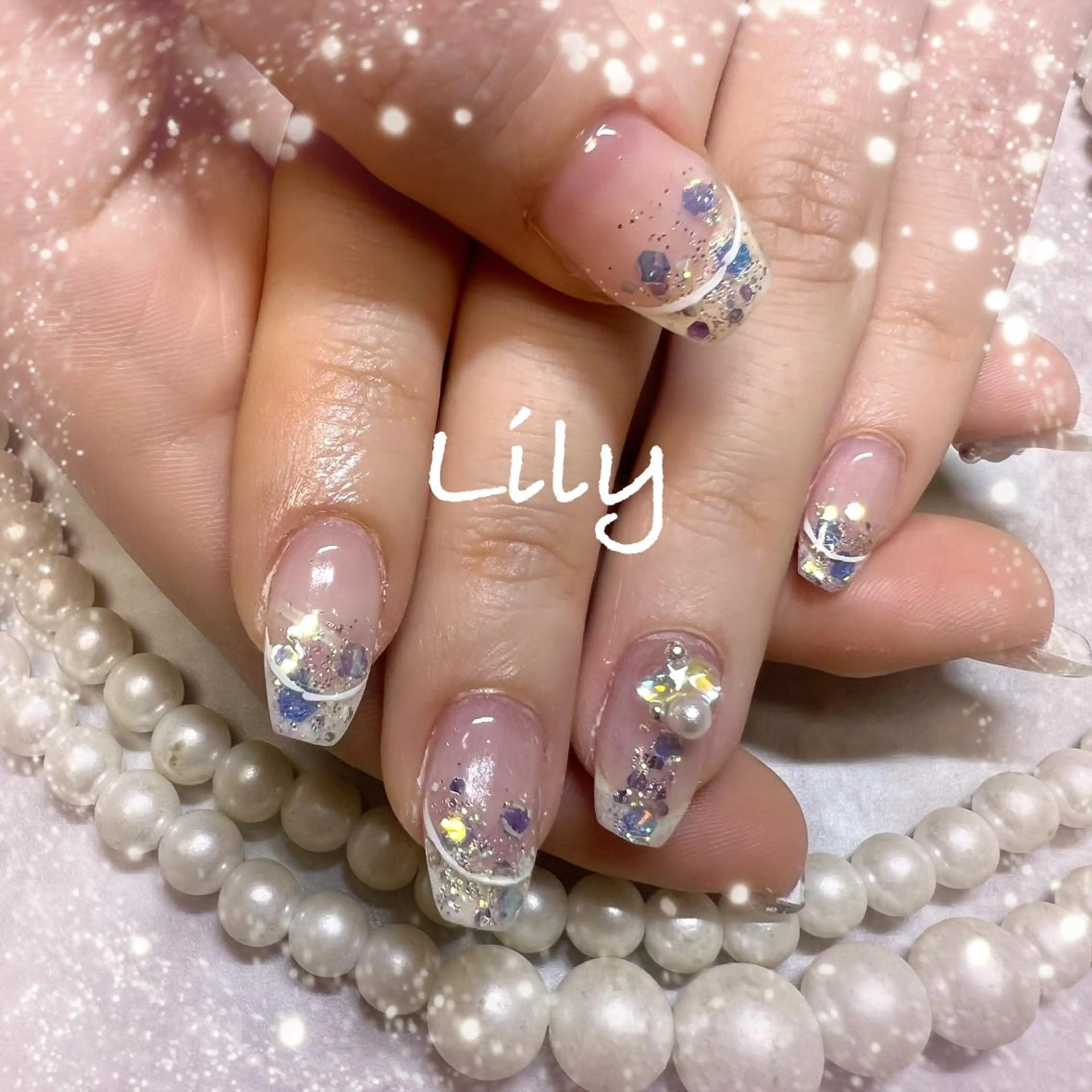 ネイル ハンドネイル Lily*nail 🌻Mii🌻のネイルデザイン