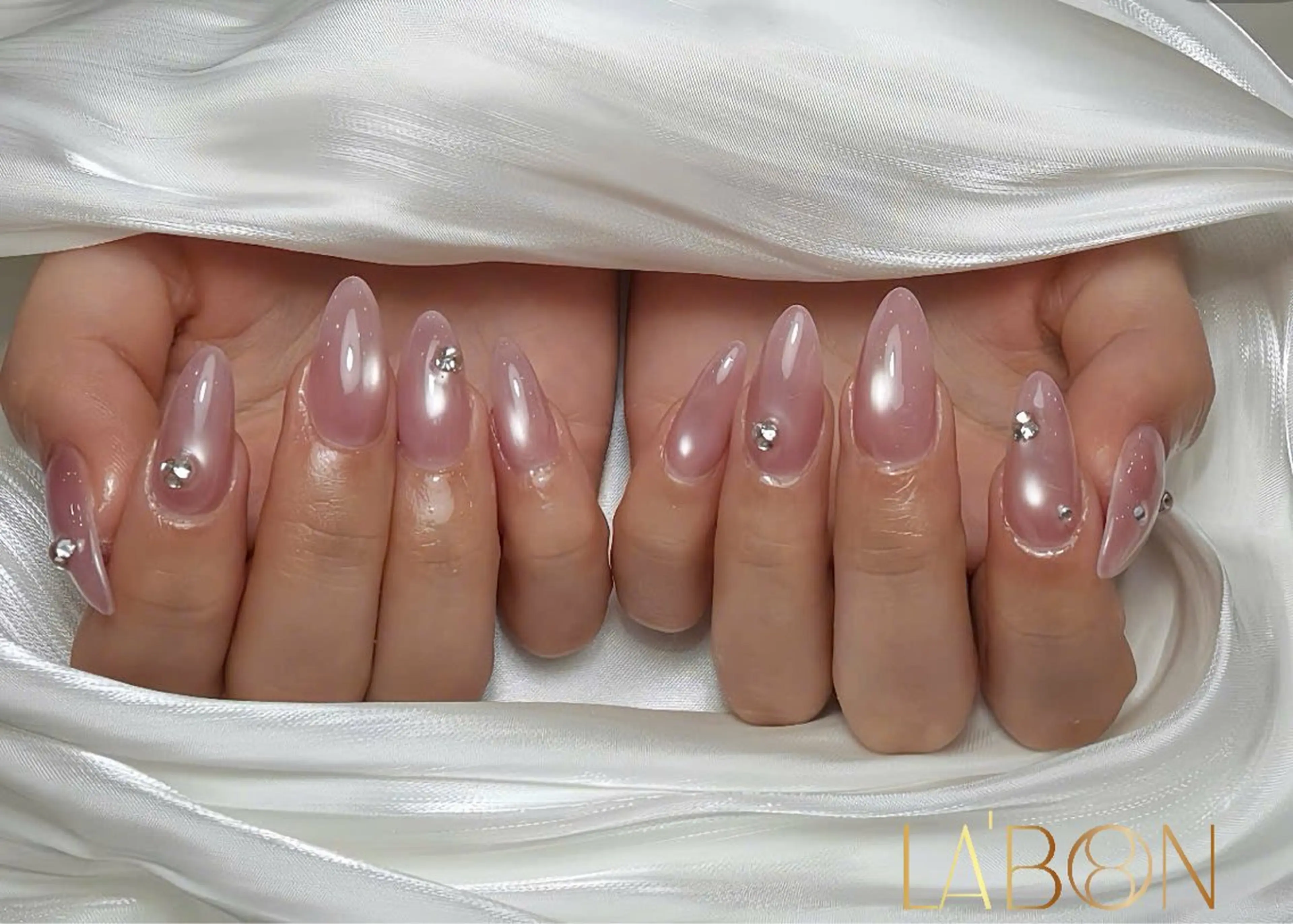 ネイル アートネイル ジェルネイル キラキラネイル 韓国ネイル ロングネイル Labon Nails Artのネイルデザイン