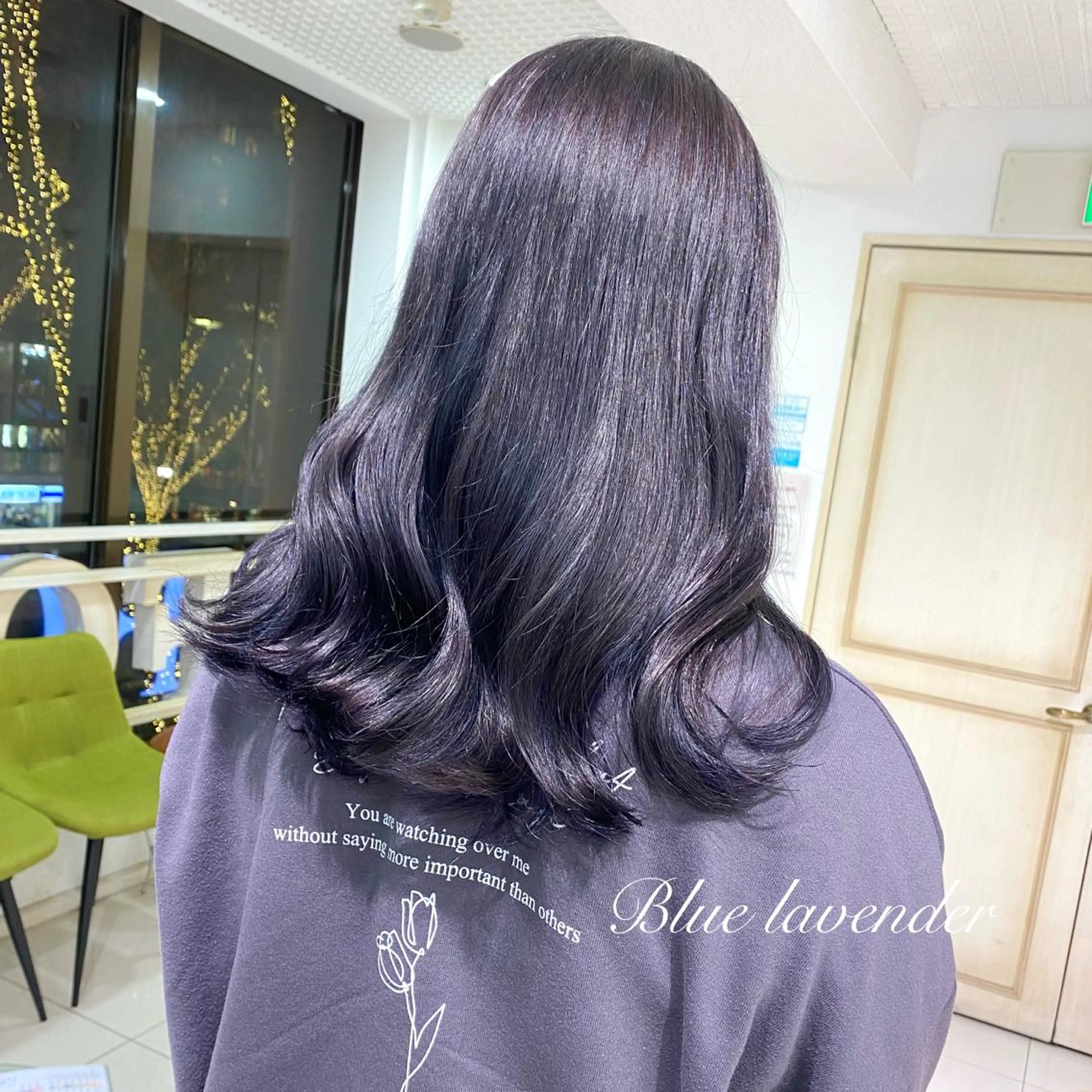 セミロング カラー ヘアアレンジ 透明感カラー 古山 結季🌙🖤のヘアスタイル