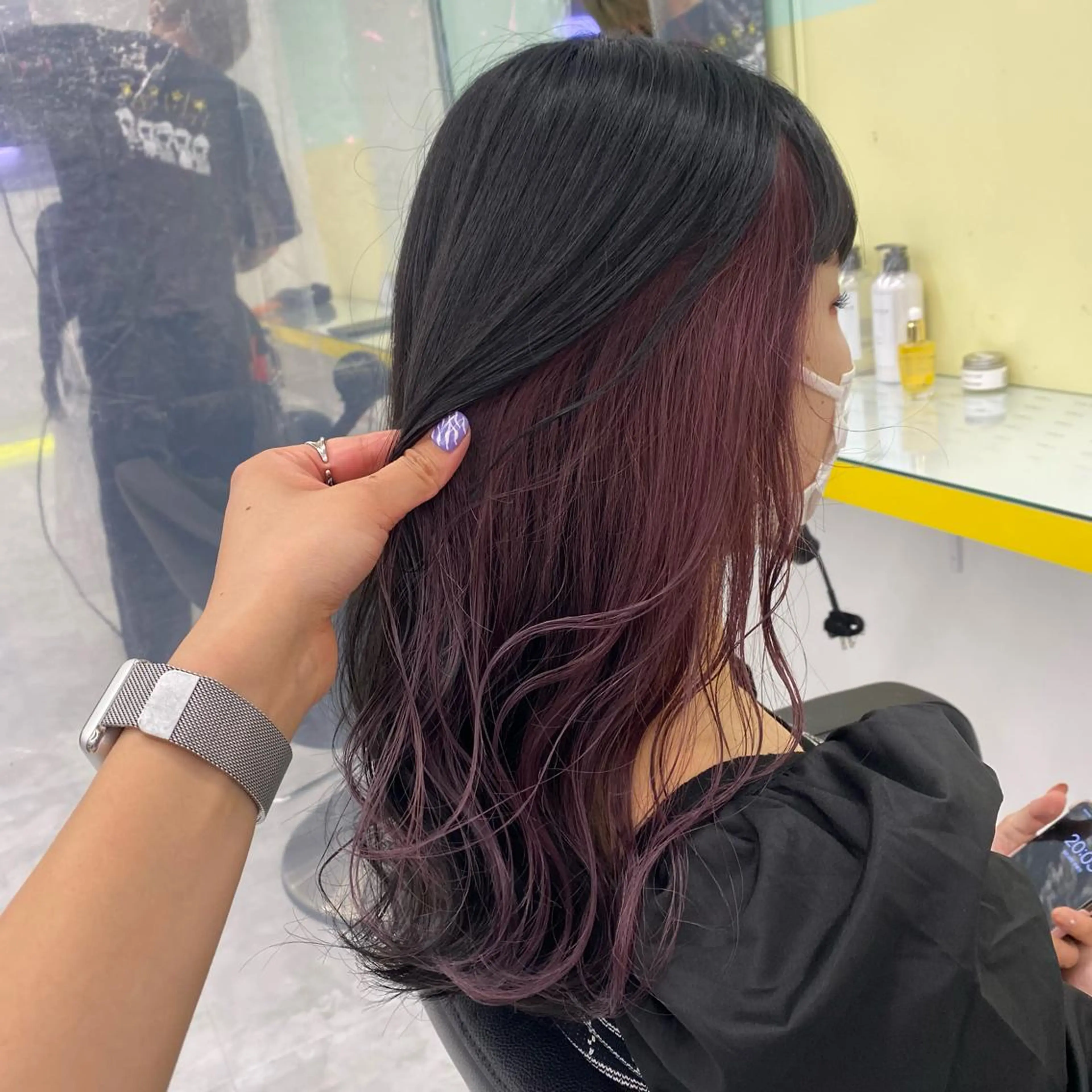 セミロング カラー ヘアアレンジ ヘアカラー トリートメント GOTODAY shair salon 横浜mare店所属・mai🍑暖色カラー /レイヤー💖のヘアスタイル
