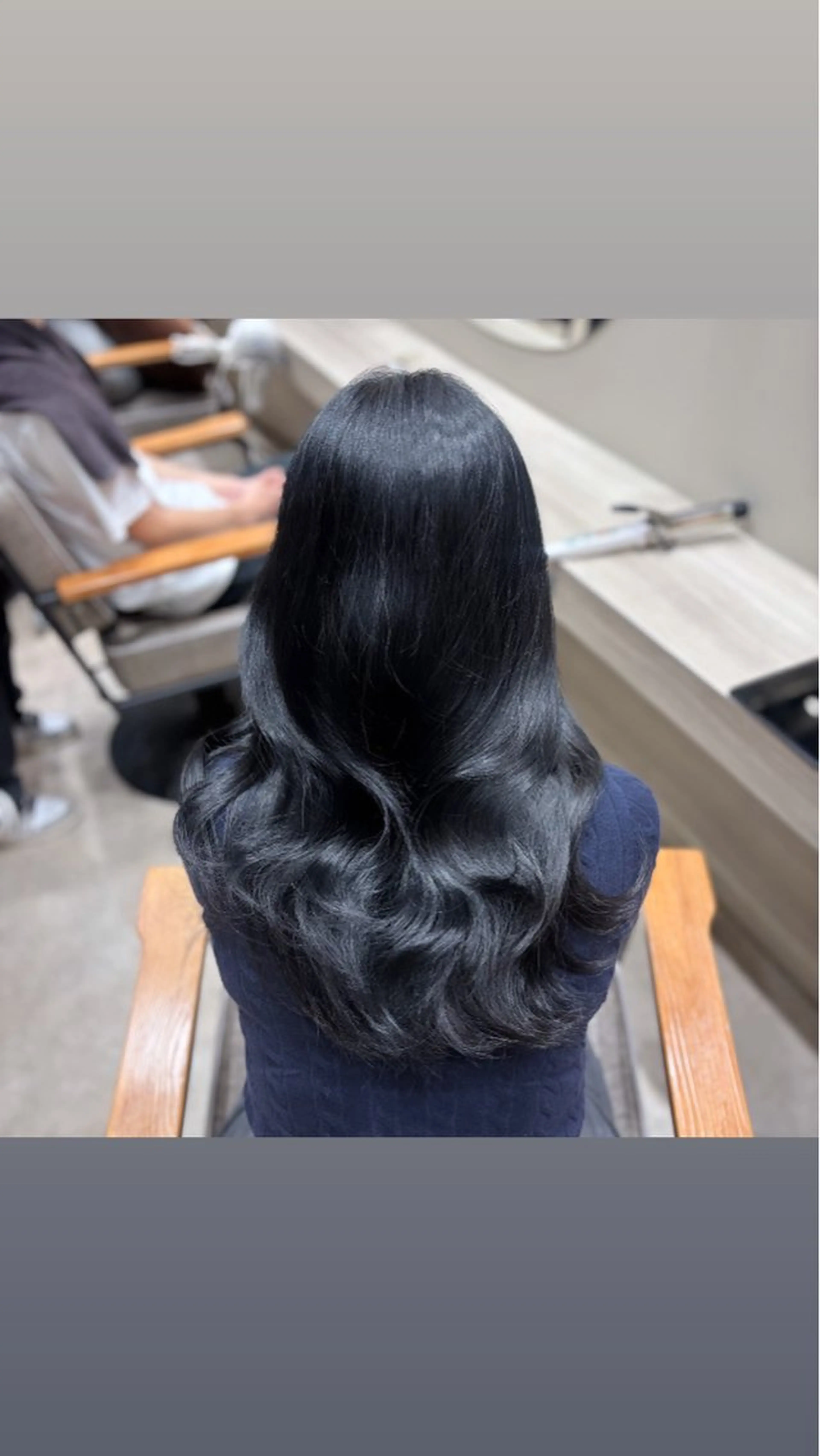 ロング カラー 黒髪 ブルーカラー ブルーブラック 🦋透明感艶カラー 🫧/Yuu🦋のヘアスタイル