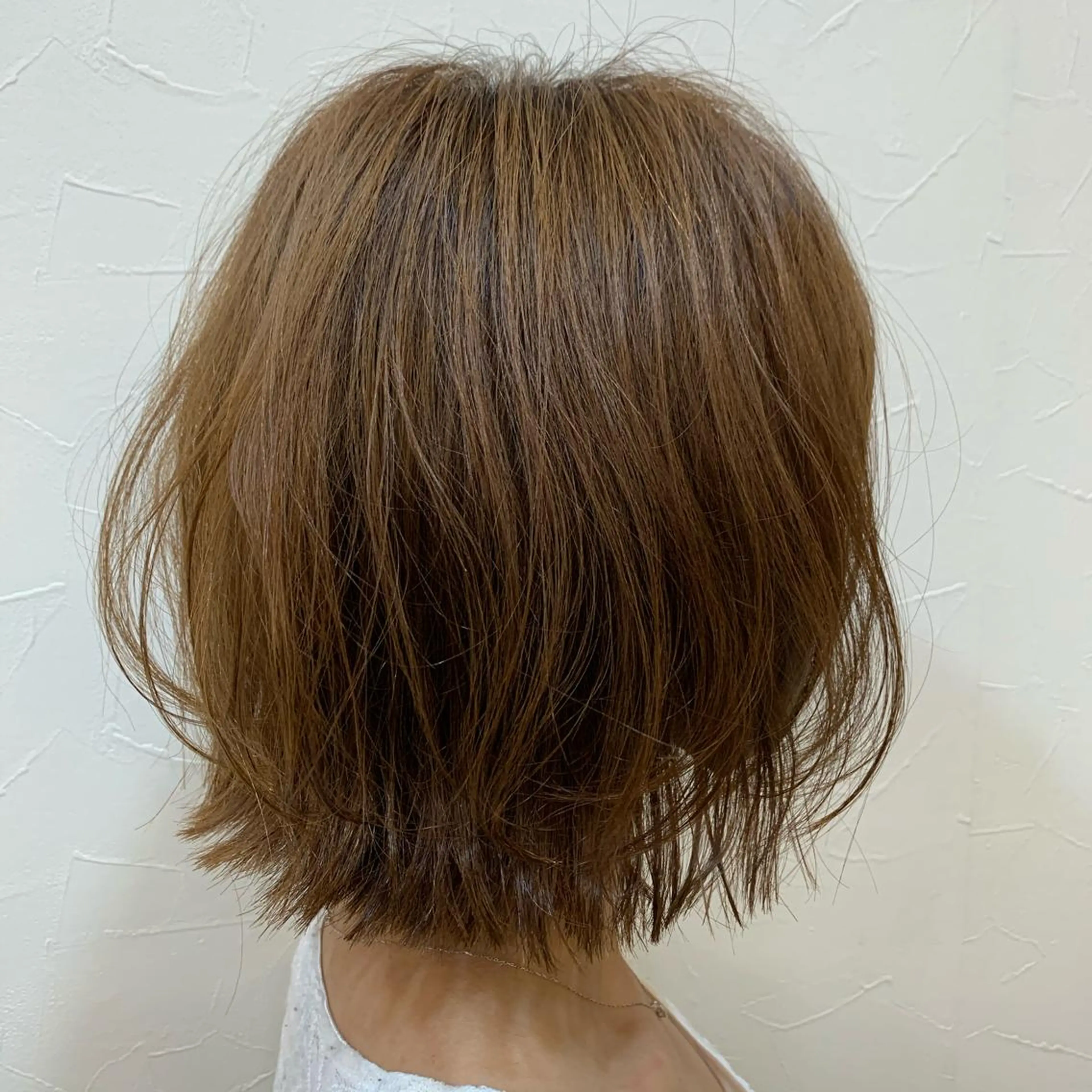 ショート 切りっぱなしボブ ボブ カット ⭐️透け感カラー /齊藤容史⭐️のヘアスタイル