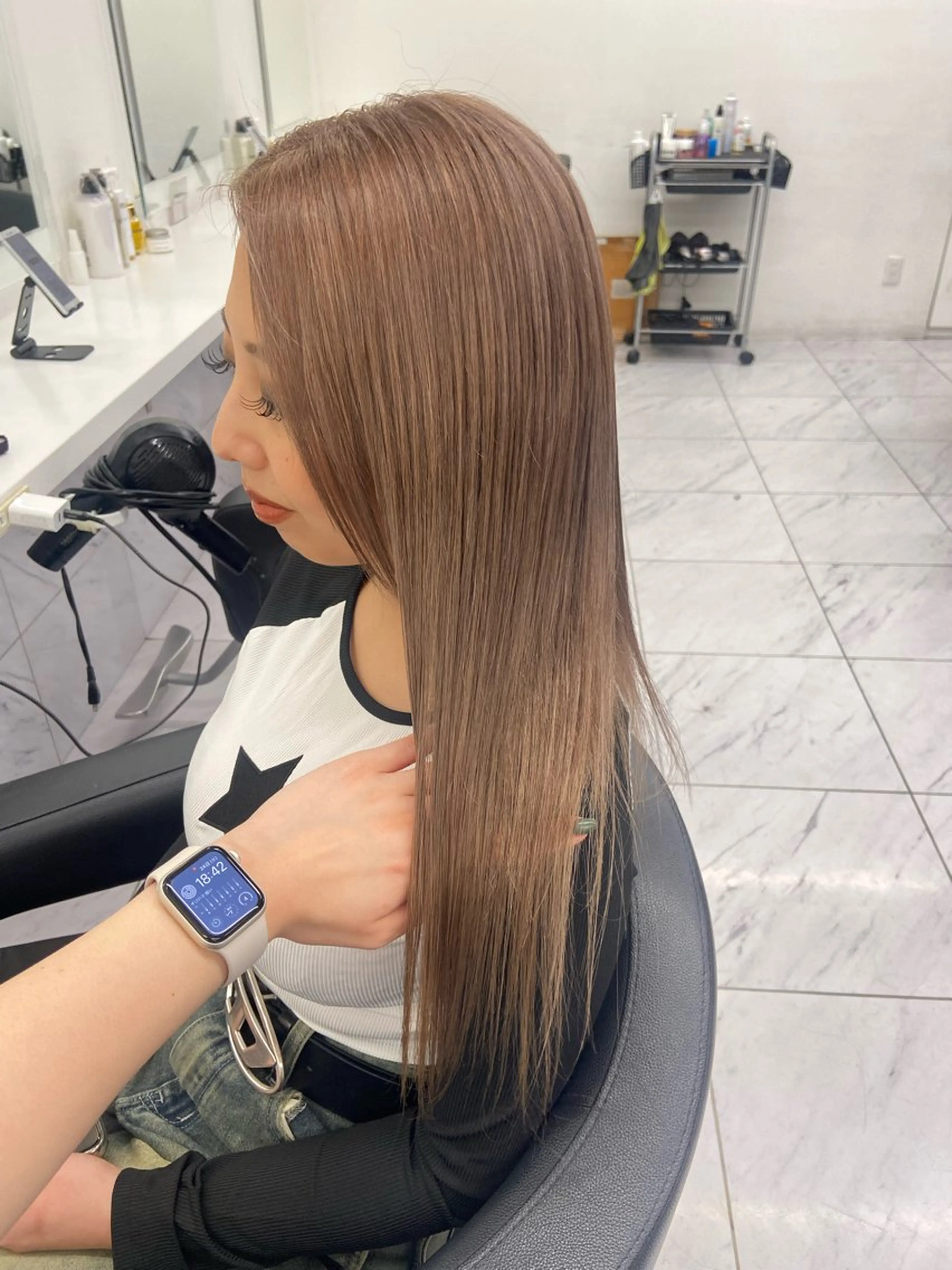 ミディアム カラー ヘアアレンジ Over hair_ misakiのヘアスタイル