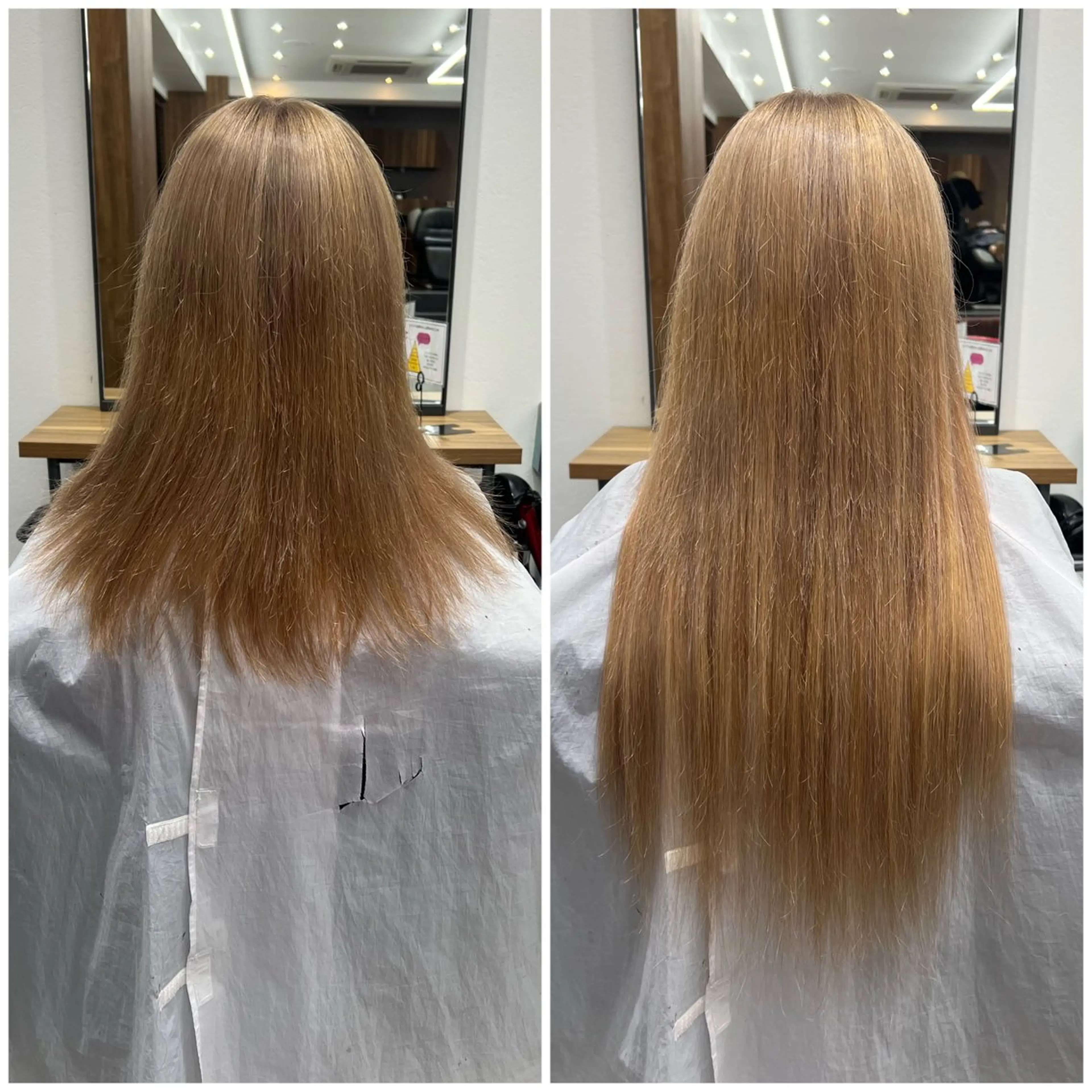 ロング カラー シールエクステ ベージュカラー ブリーチ ハイトーンカラー ハイトーンベージュ ショート/ウルフ カットモデル募集のヘアスタイル