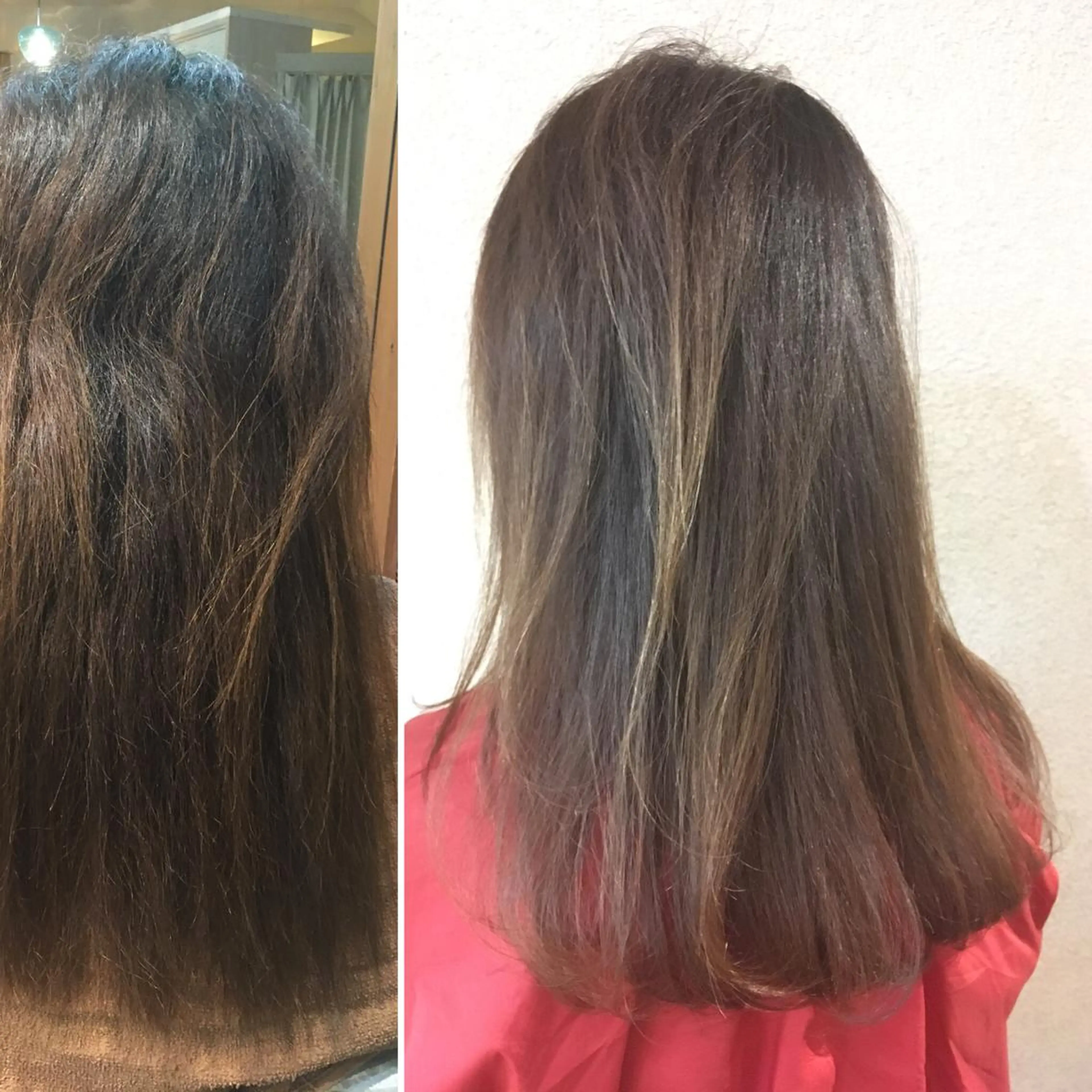 セミロング カット 縮毛矯正 トリートメント 菅村 勇亮のヘアスタイル