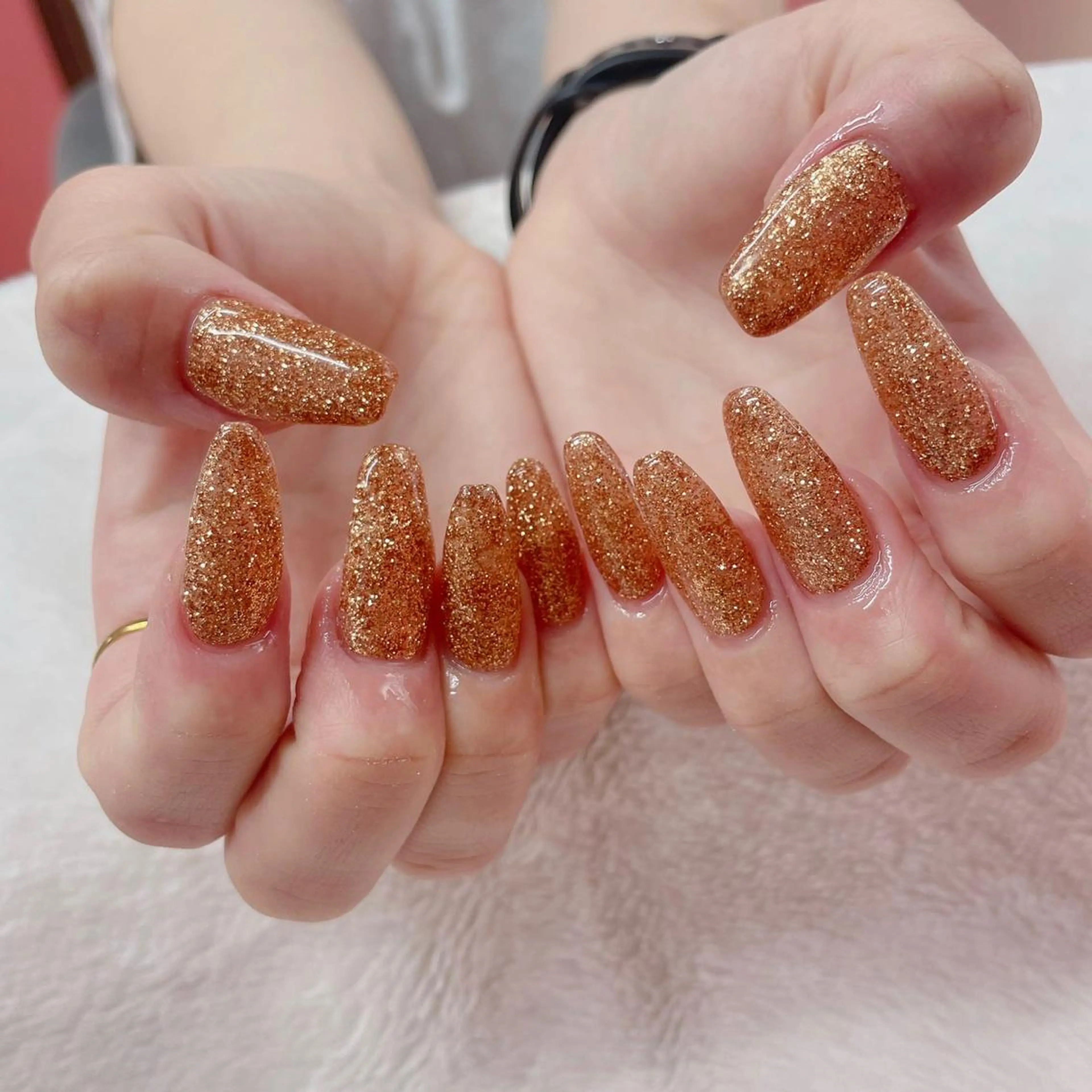 ネイル ラメ(グリッター) ハンドネイル ru naのネイルデザイン