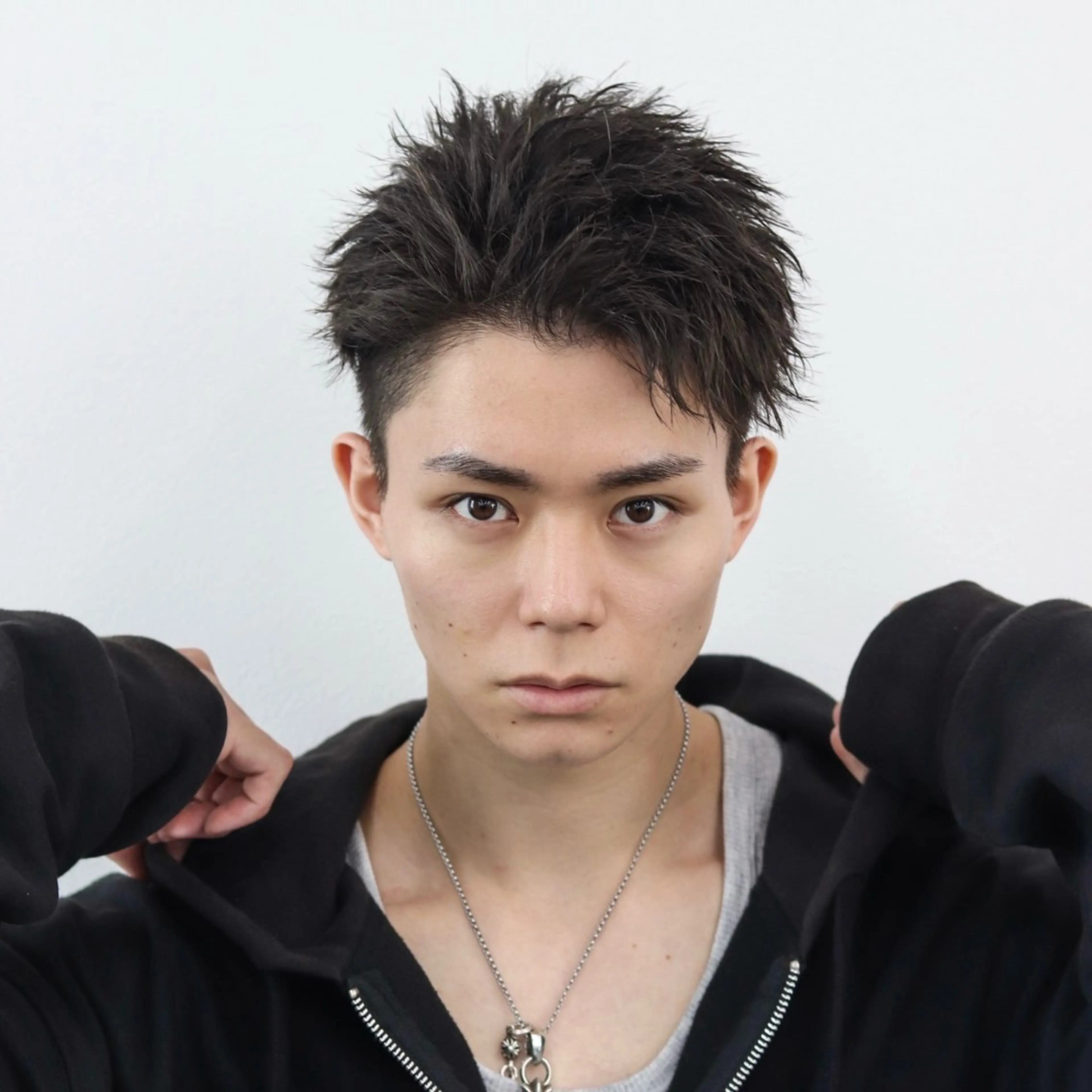 ショート カラー パーマ メンズ カット トリートメント ハイトーン/メンズマ ッシュ/KYOHEIのヘアスタイル