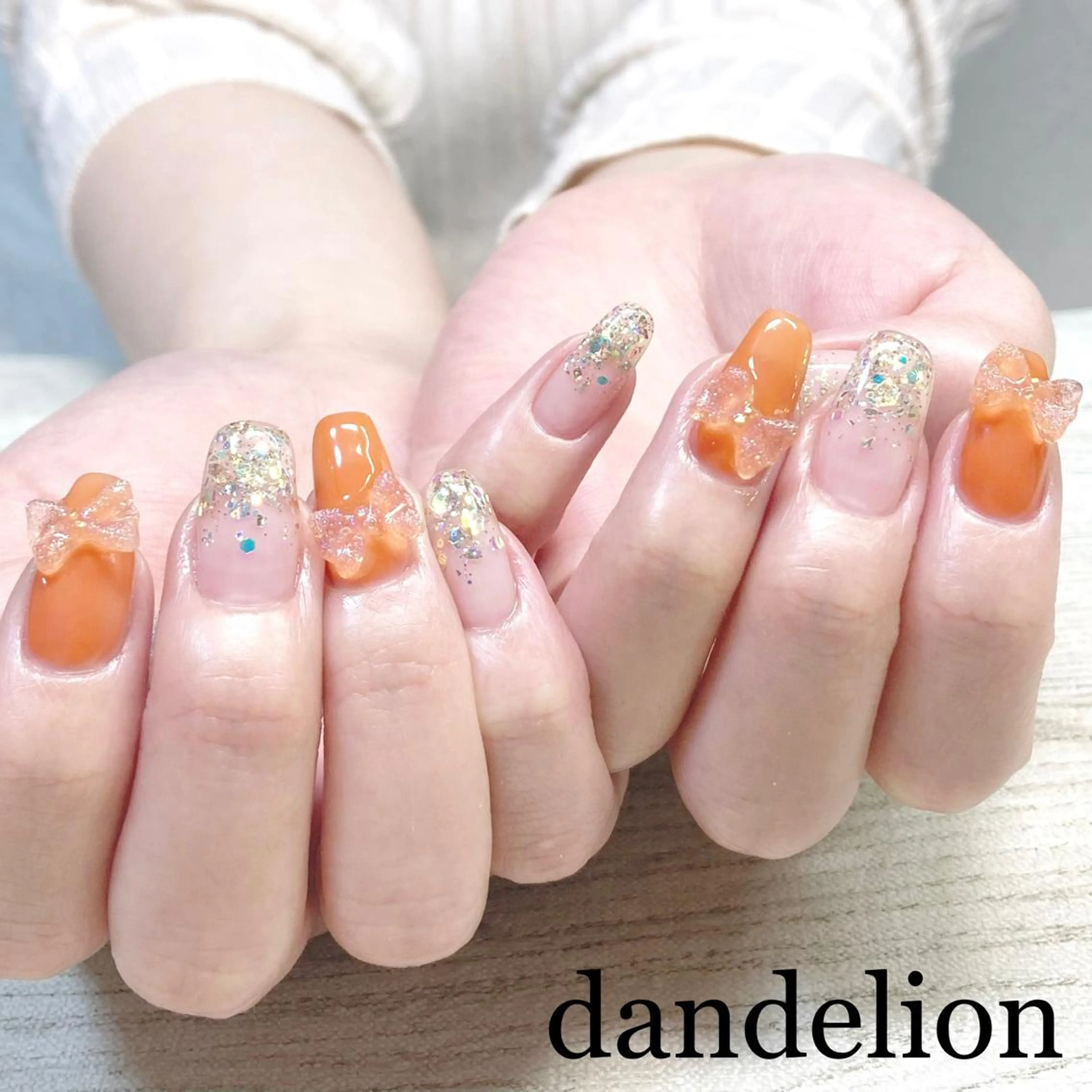 ネイル ハンドネイル ハンドケア dandelion ダンデライオンのネイルデザイン