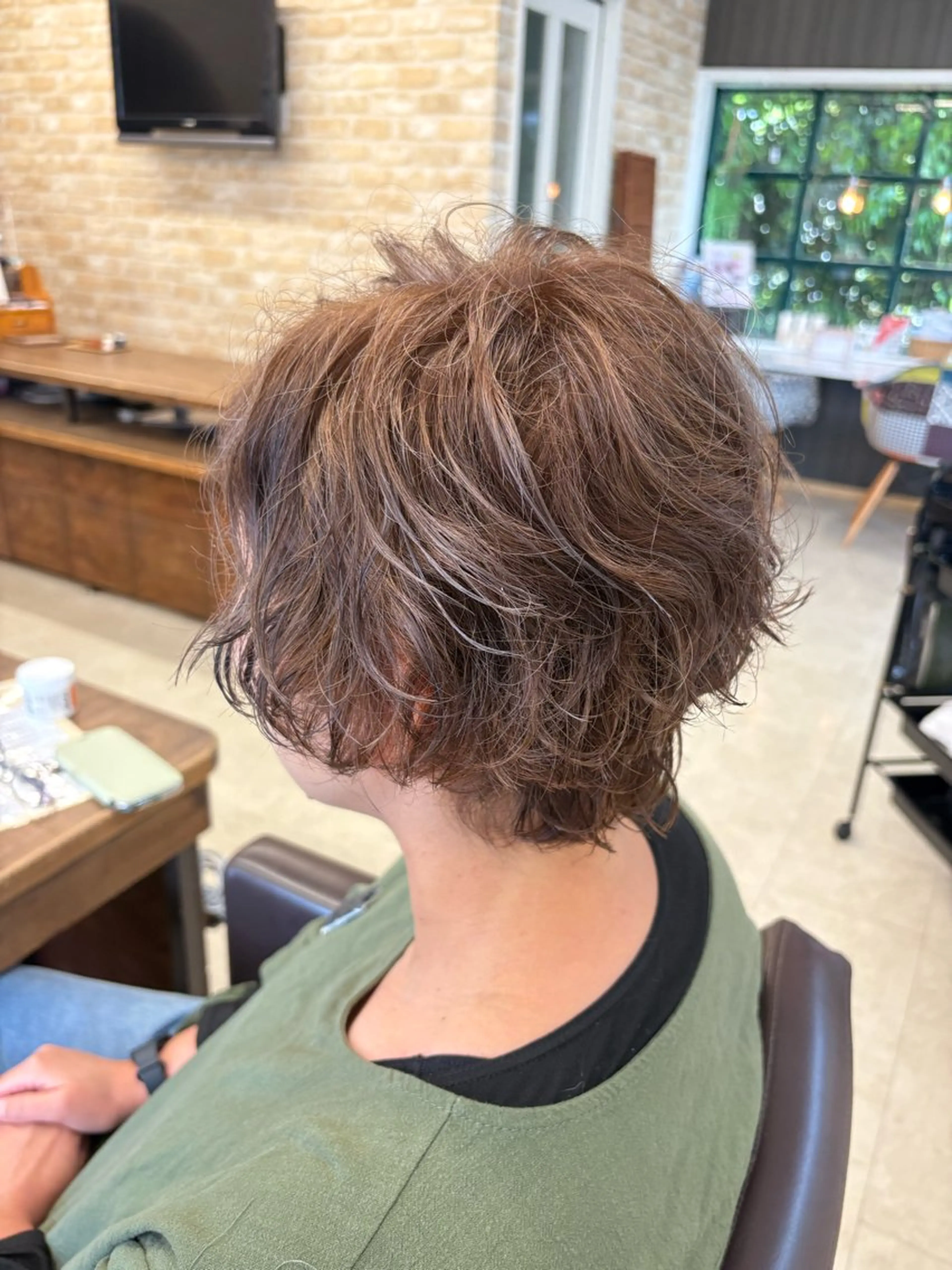 ショート ショートボブ アッシュ ボブ ハイライト ショートヘア ヘアカラー ショート/ハイライト /艶パーマ/yukiのヘアスタイル