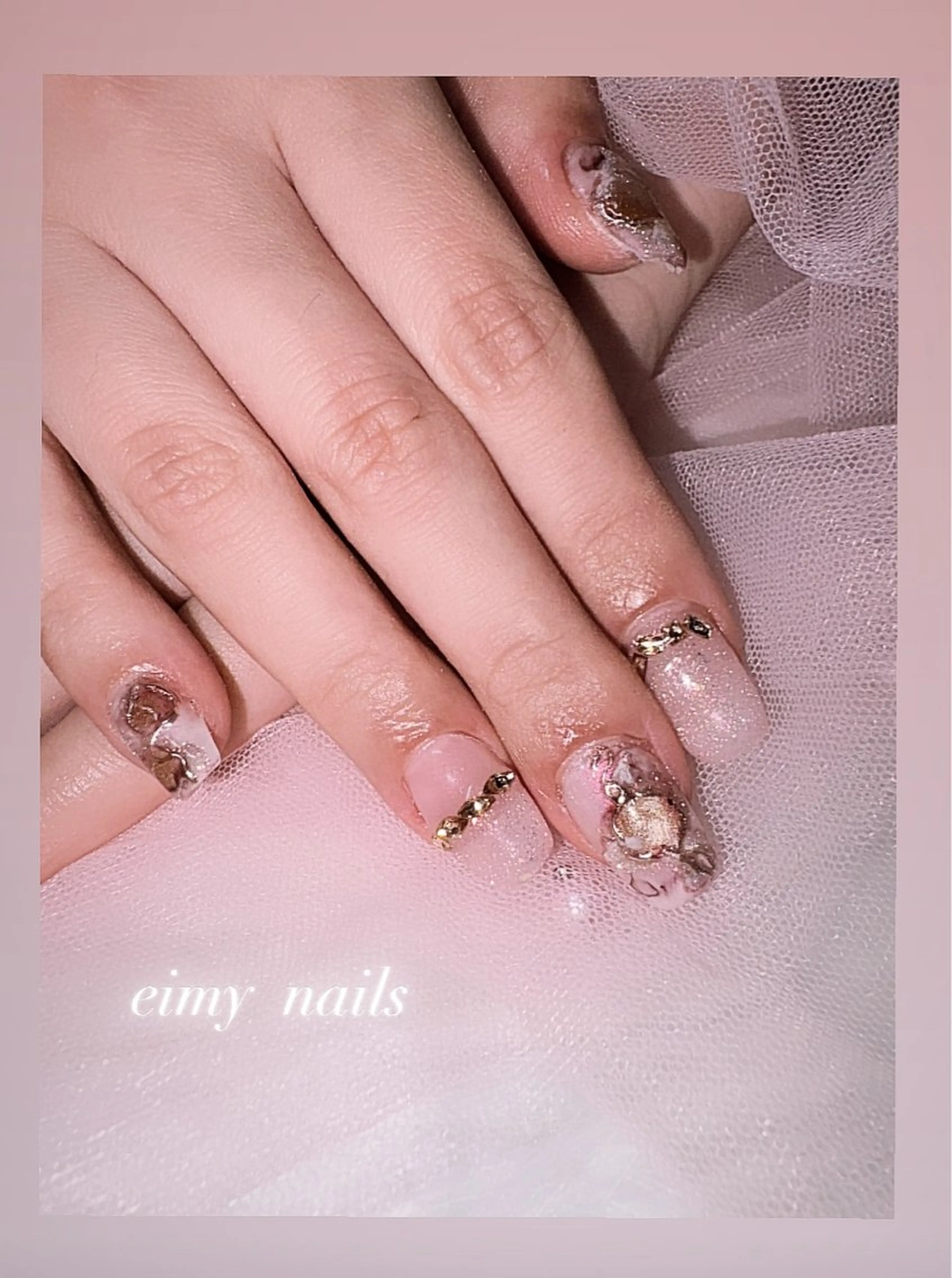 ネイル マグネットネイル ミラーネイル ニュアンスネイル ハンドネイル eimy nails♡のネイルデザイン