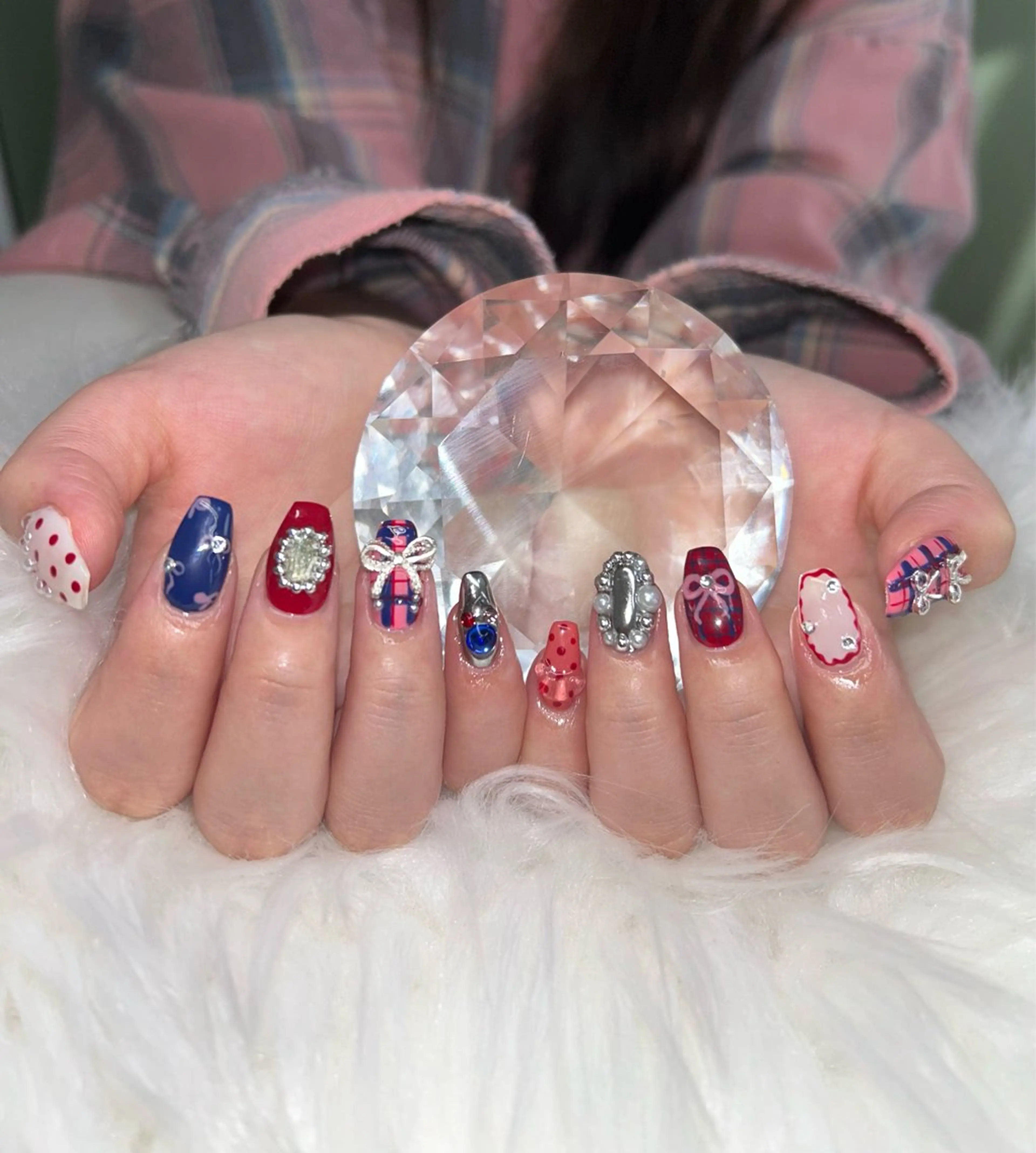 ネイル アートネイル オーロラネイル チークネイル 長さ出し フットネイル ハンドネイル Chan nailsのネイルデザイン