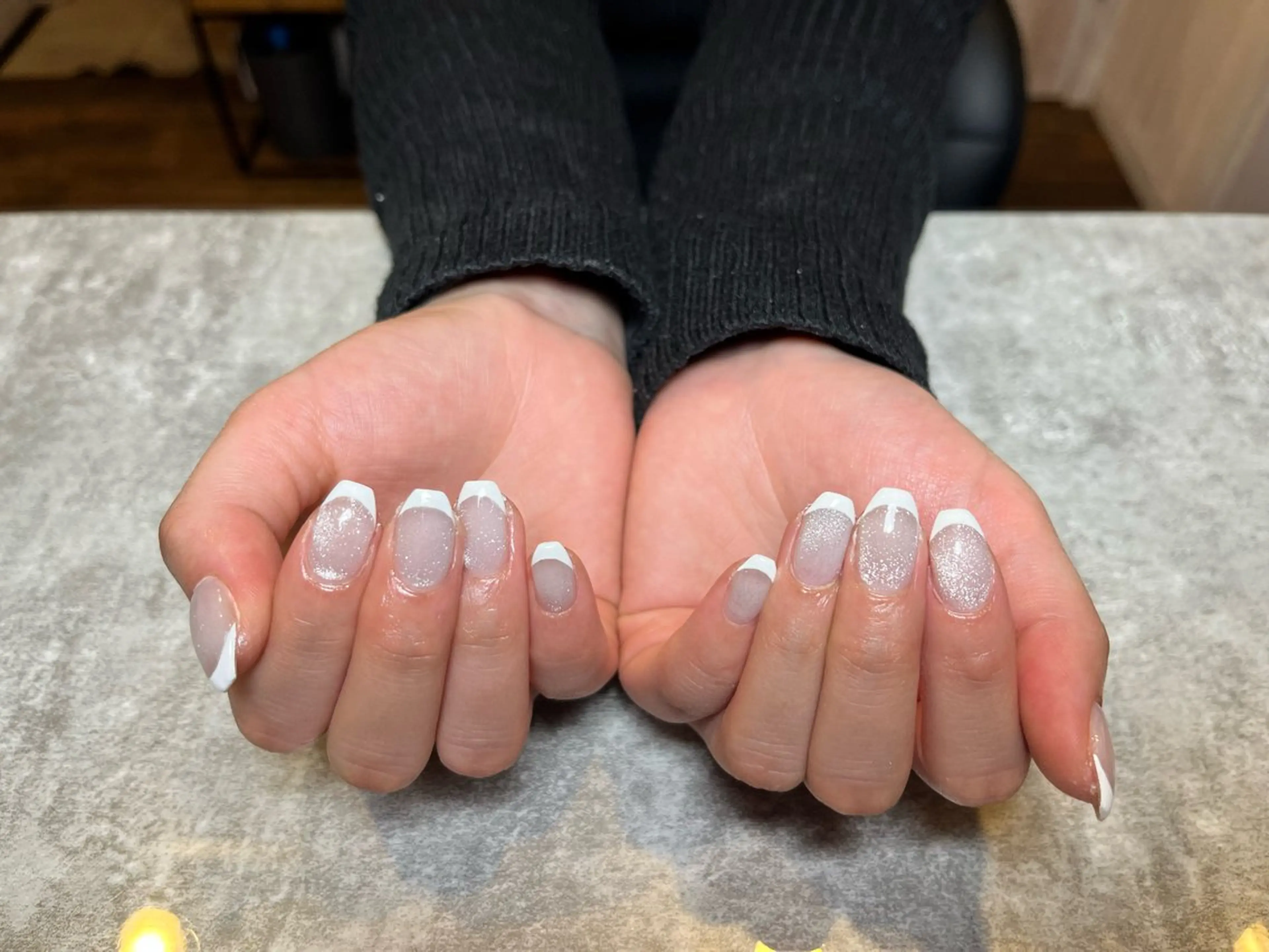 ネイル フレンチネイル 福井 ゆののネイルデザイン