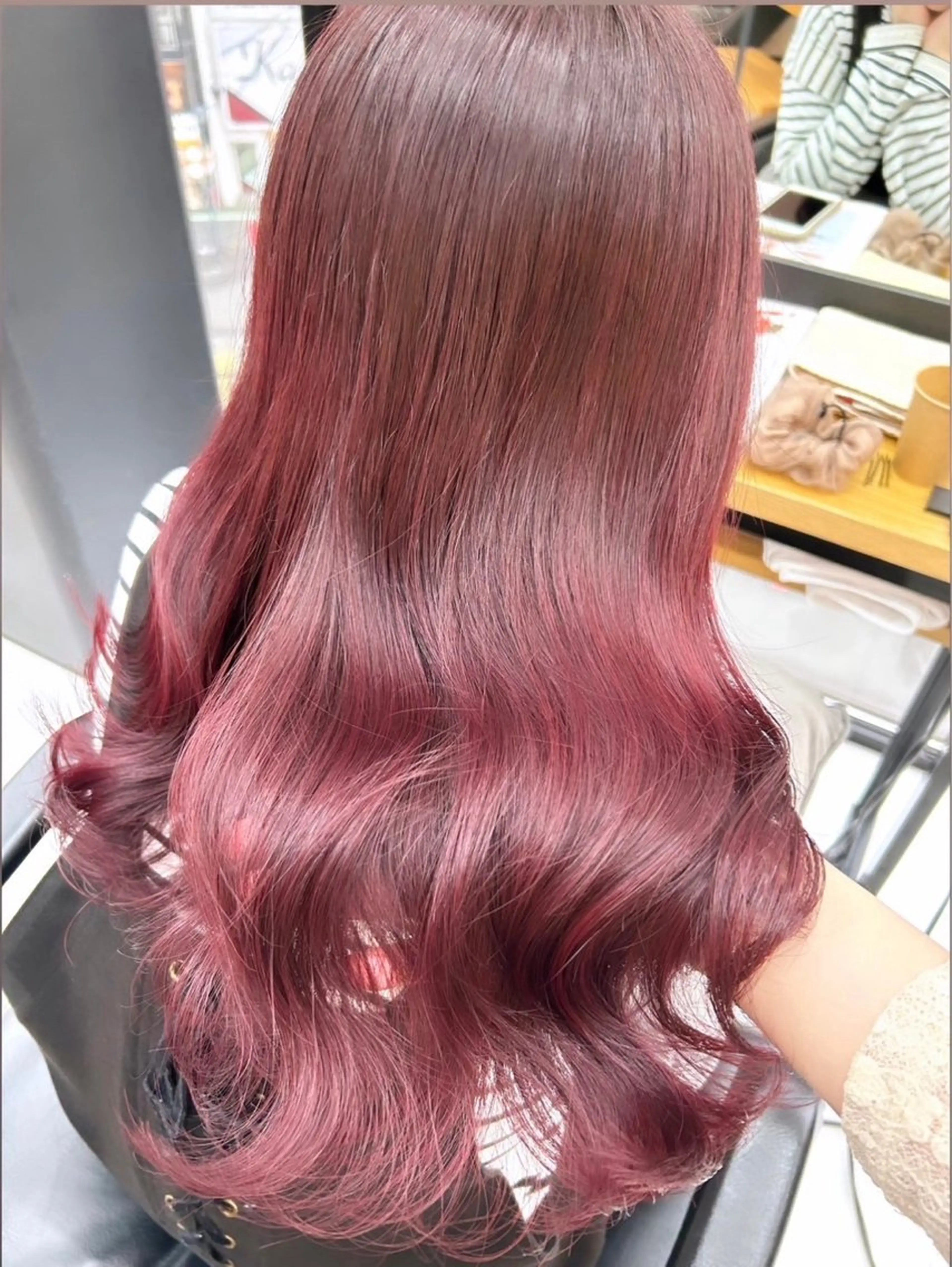 ロング カラー 🎀モテ暖色× エクステ🎀あかりのヘアスタイル