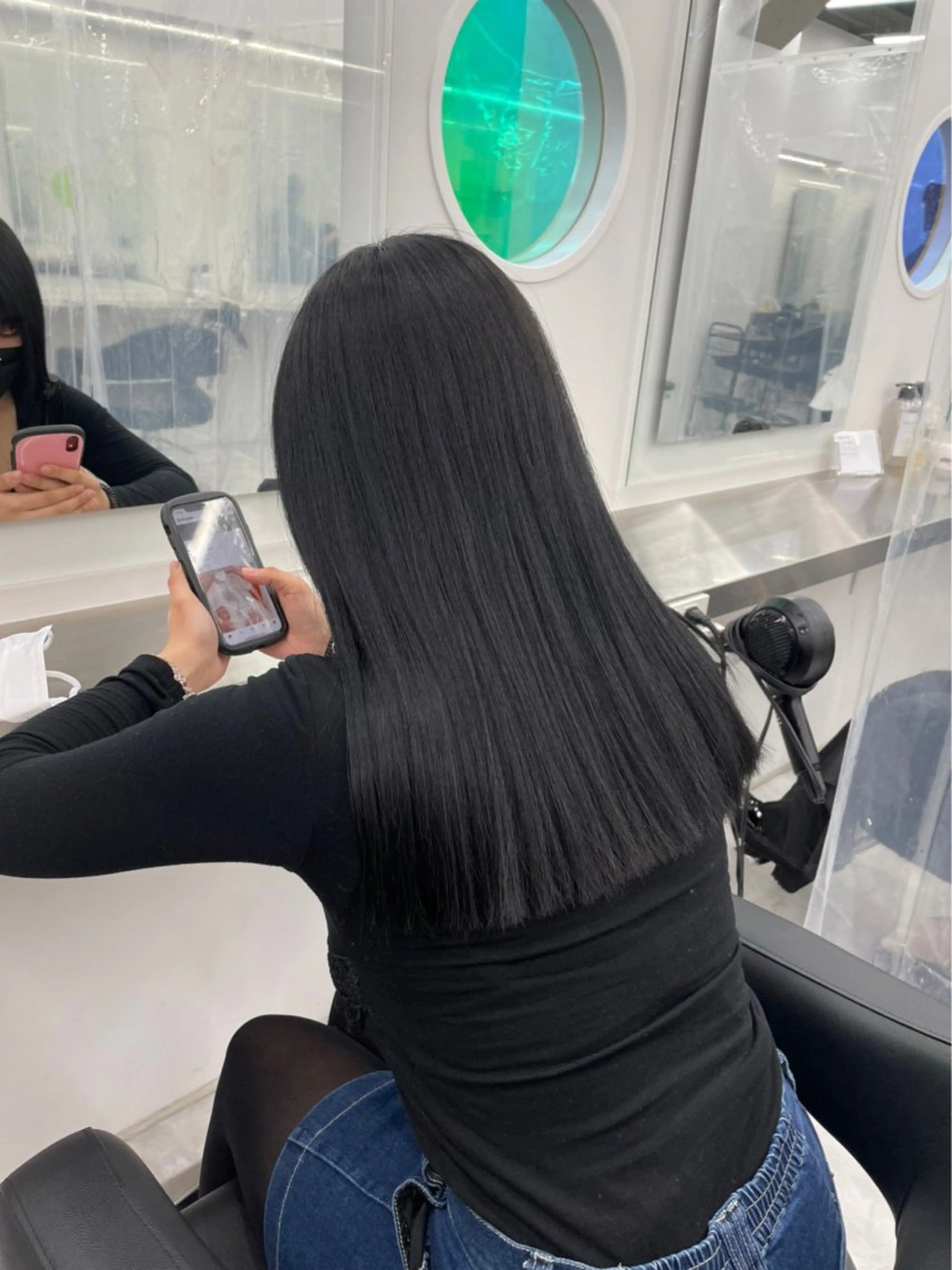 ロング カラー ヘアアレンジ 透明感カラー 韓国風ヘア ヘアカラー ブリーチなし透明感 カラー/MISANOのヘアスタイル