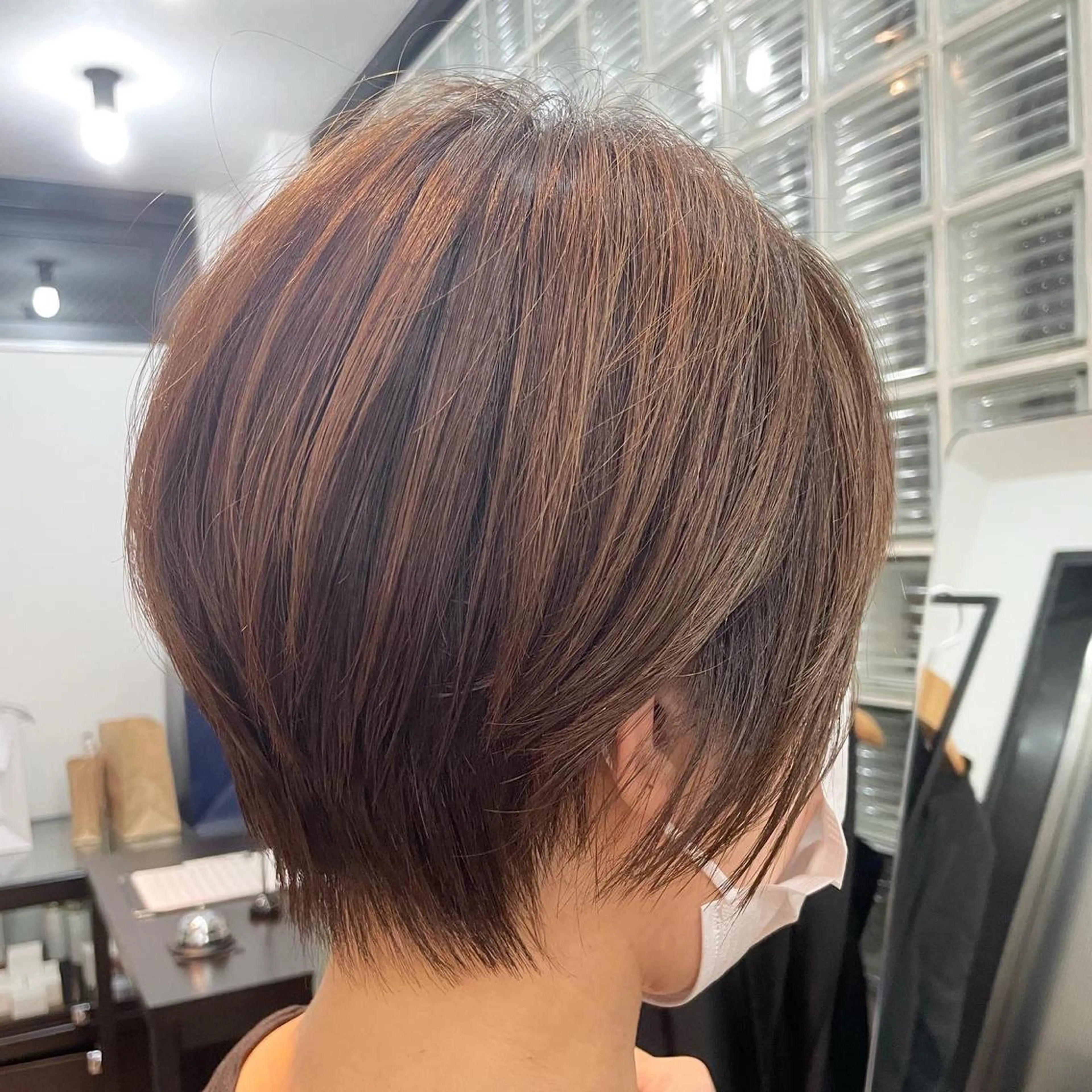 ショート カラー ハイライトカラー ハイライト ショートヘア ショート/脱白髪染め ☆宇﨑悠実のヘアスタイル