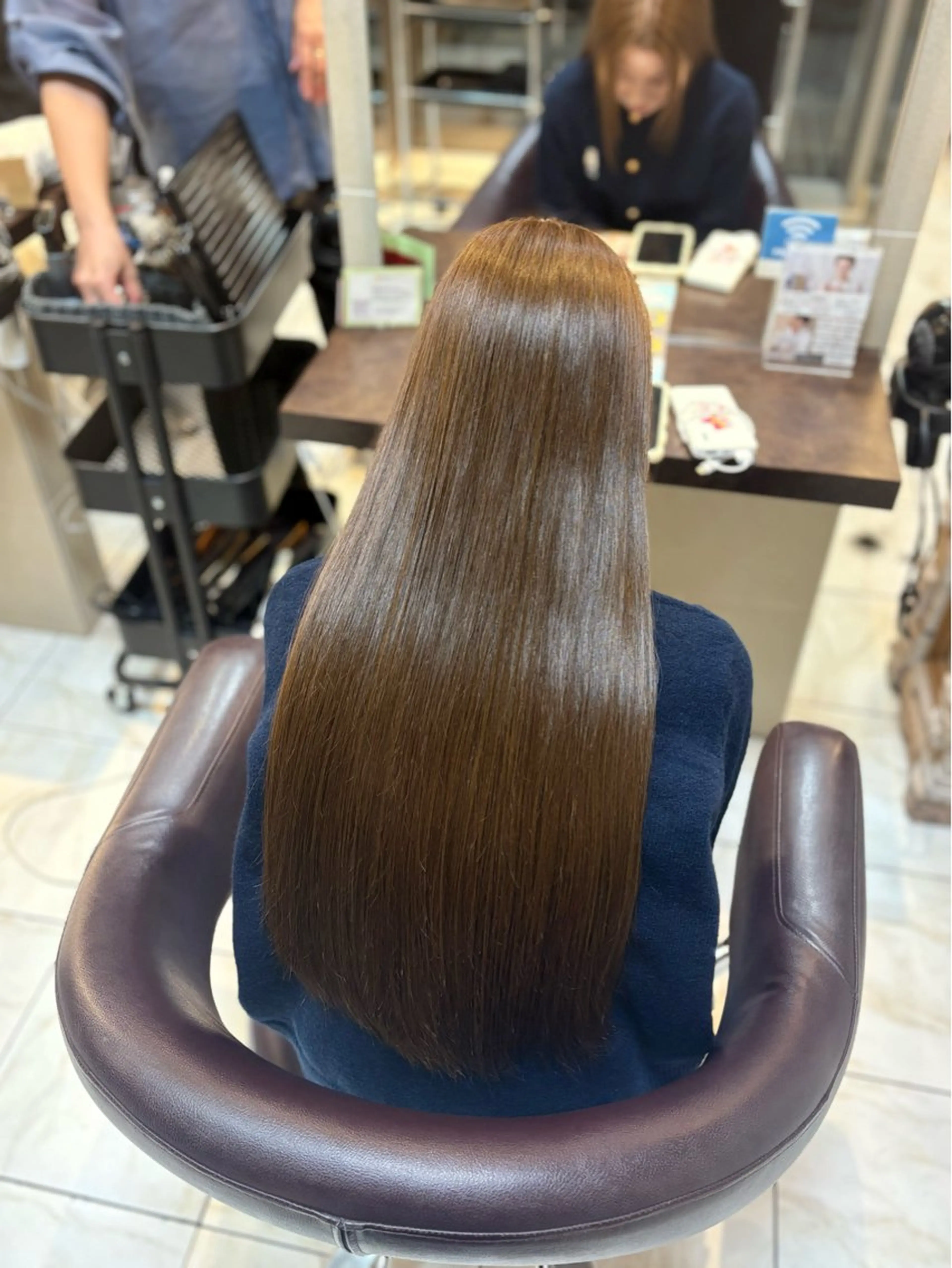 ロング カラー ヘアカラー 縮毛矯正 🎀透明感カラー 🎀ナズナのヘアスタイル