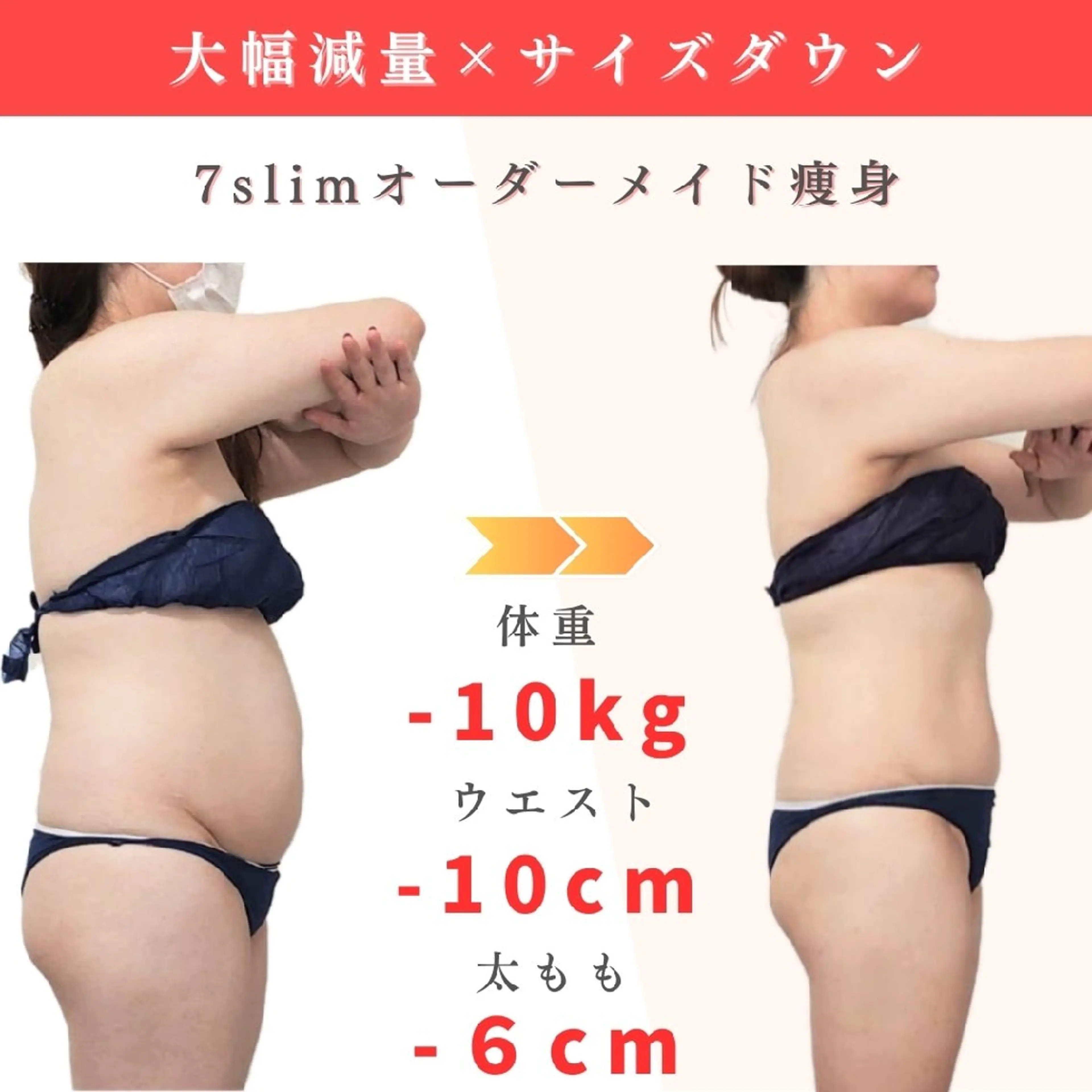 周年記念◇7slim痩身90分(温熱吸引.キャビ.リンパ.LED.引き締めEMS.大量発汗)の写真