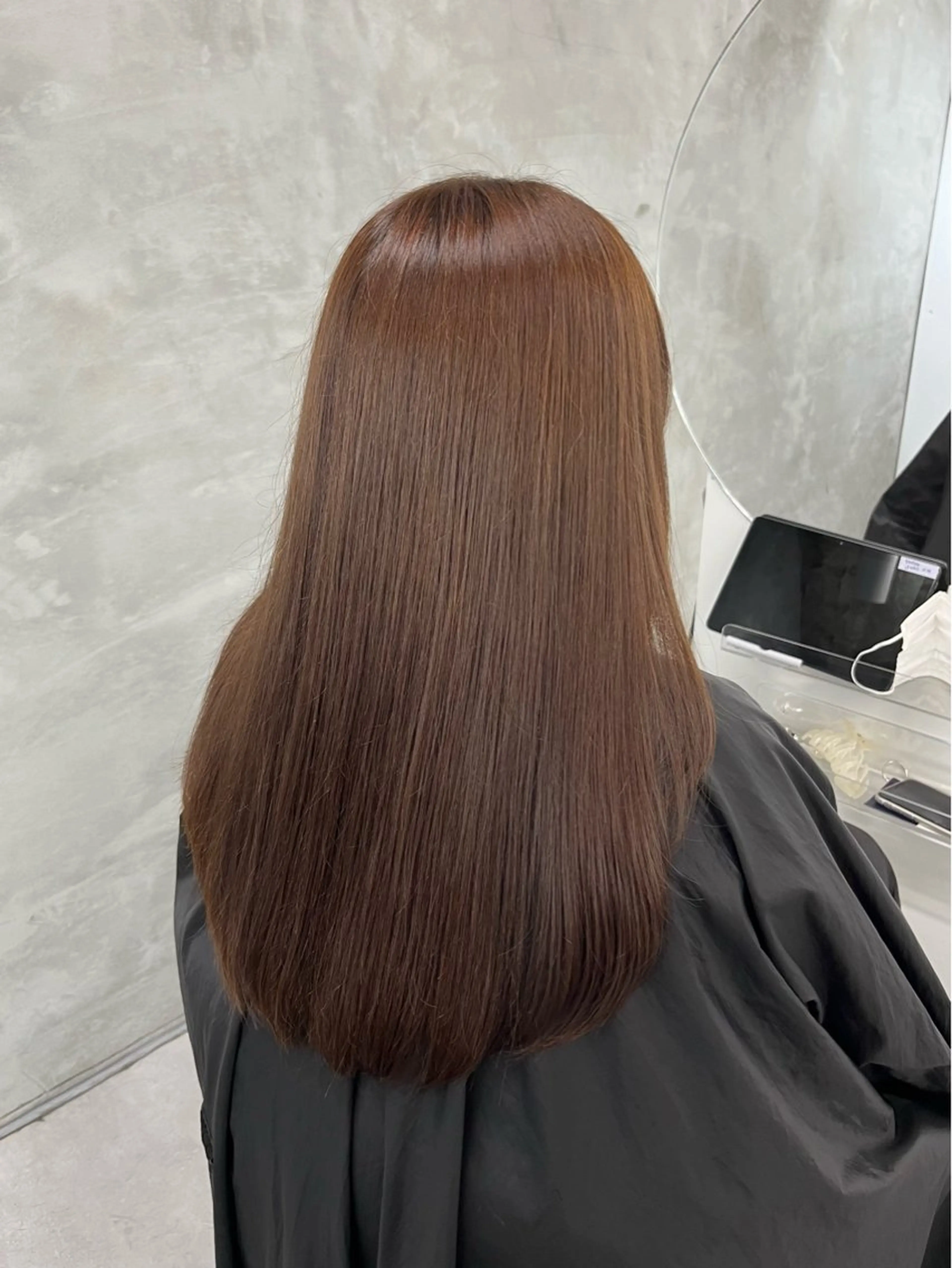 ロング カラー カット ヘアカラー トリートメント yuuna ✮ door whiteのヘアスタイル