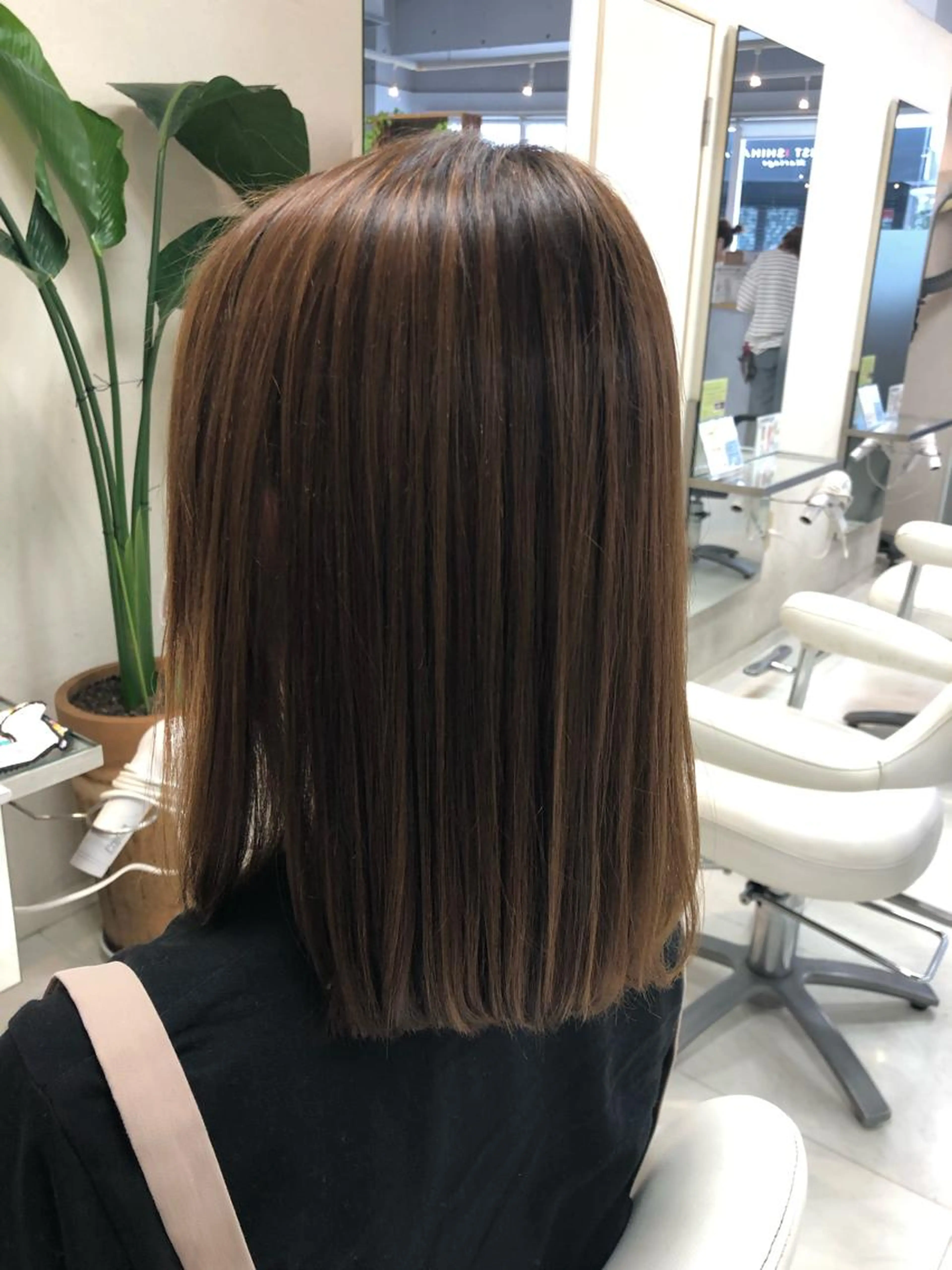 🌼【広がる髪に縮毛矯正✩.*˚】＋【サラツヤトリートメント】綺麗な髪で扱いやすく(*´﹀`*)の写真