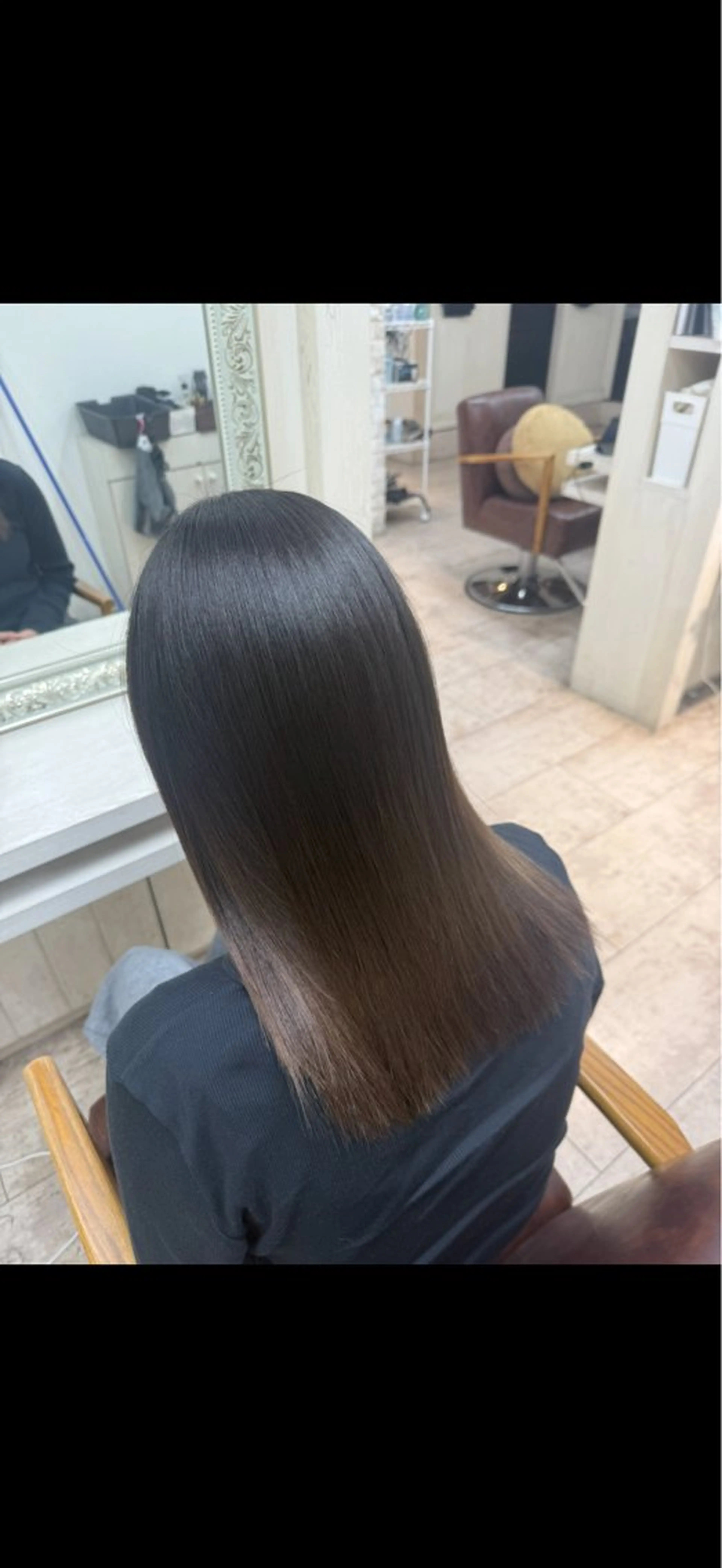セミロング 髪質改善 トリートメント 高橋 りりのヘアスタイル