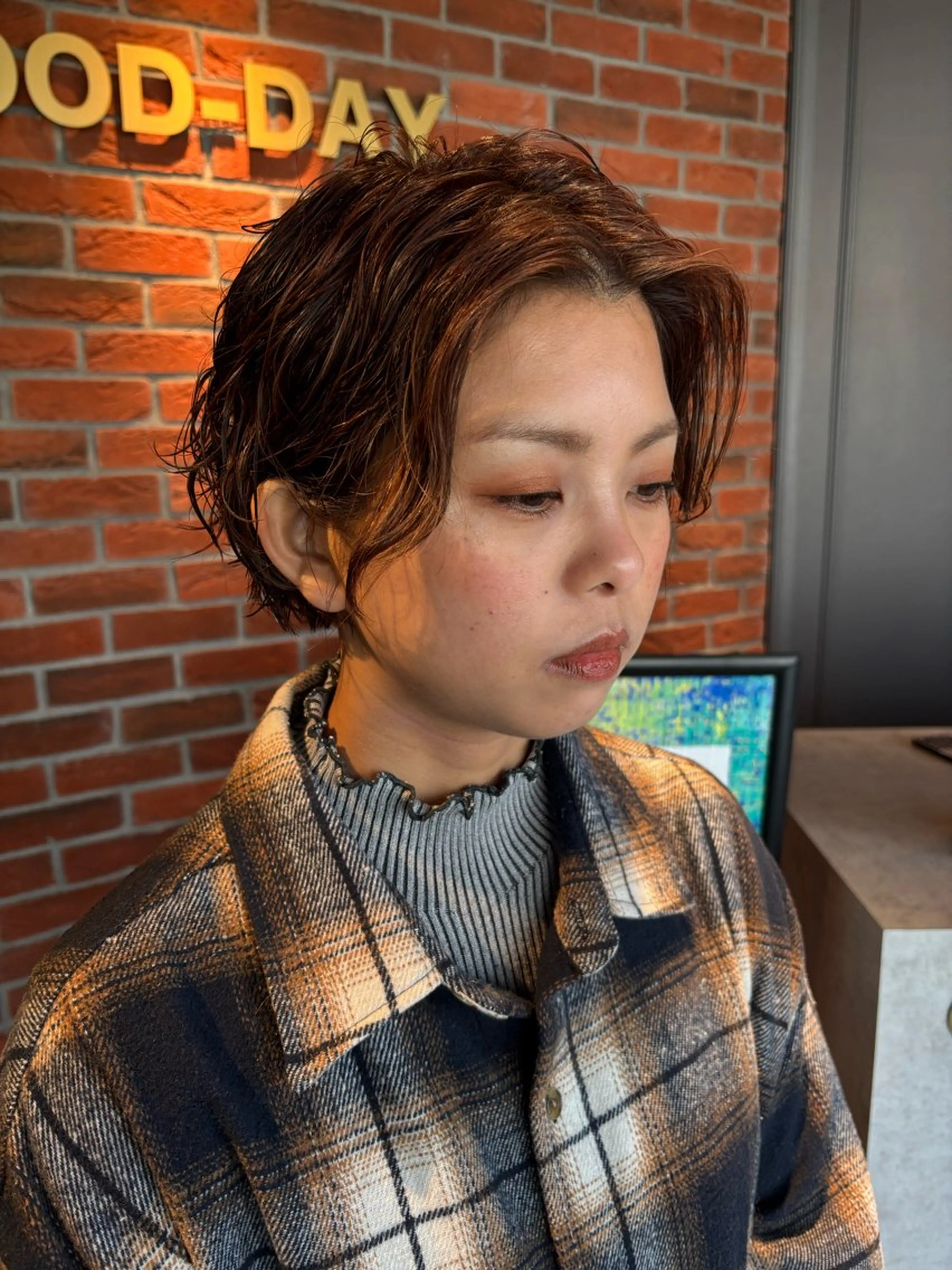 ショート パーマ GOOD DAY野田所属・武本 佑衣のヘアスタイル