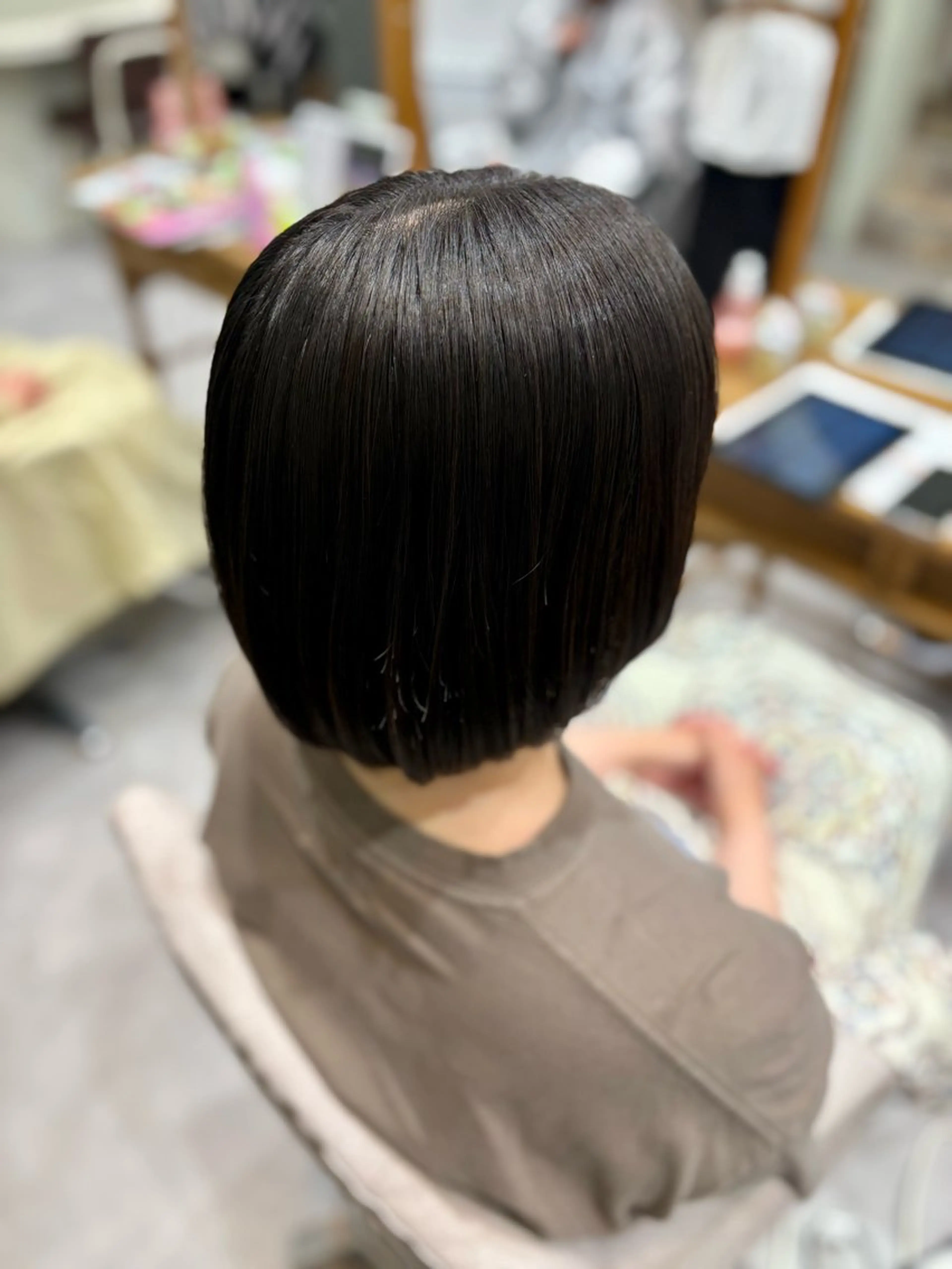 縮毛矯正モデルクーポンの写真