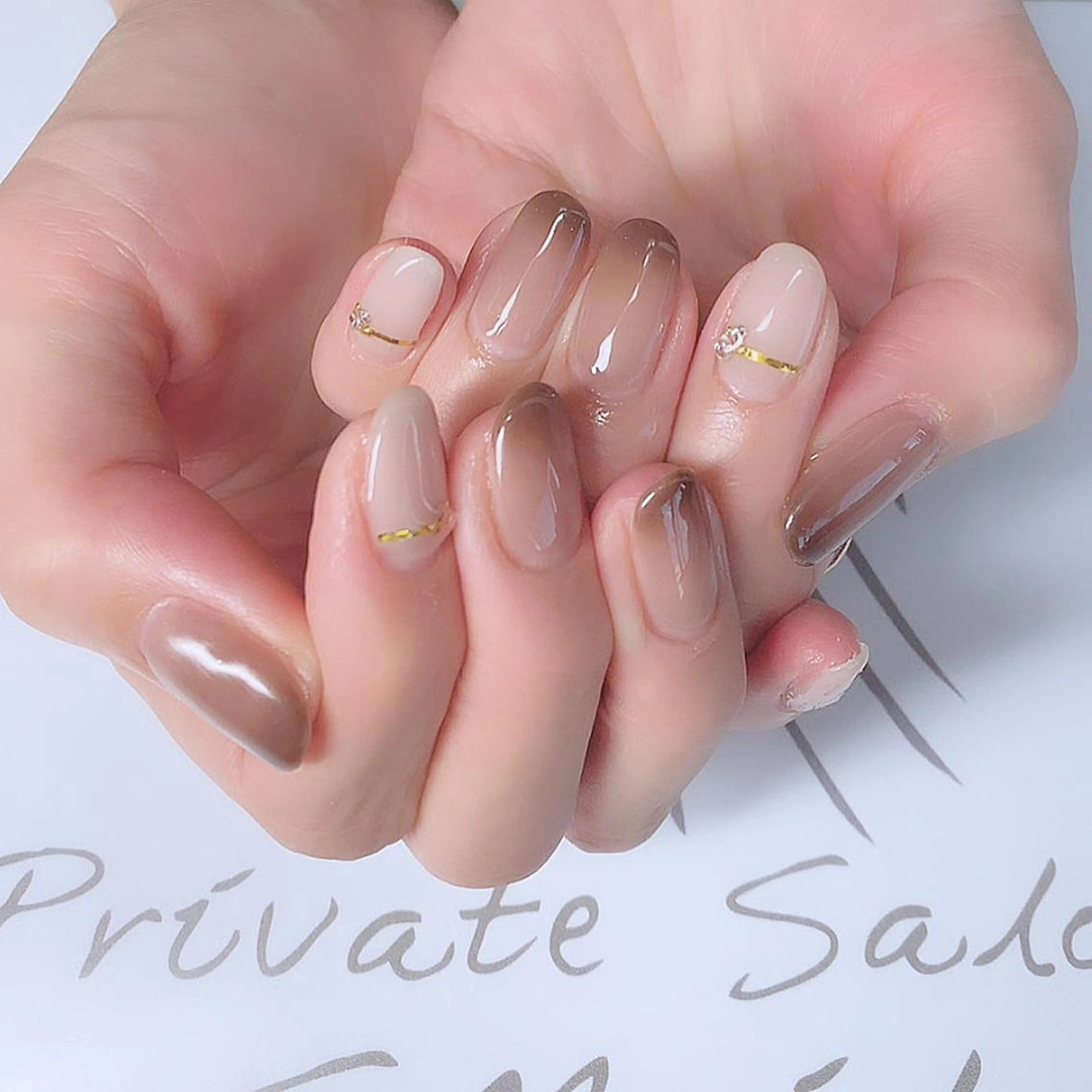 ネイル ハンドネイル 西大分S.Nail 𓏲⋆🪸.⋆⸜🫧のネイルデザイン