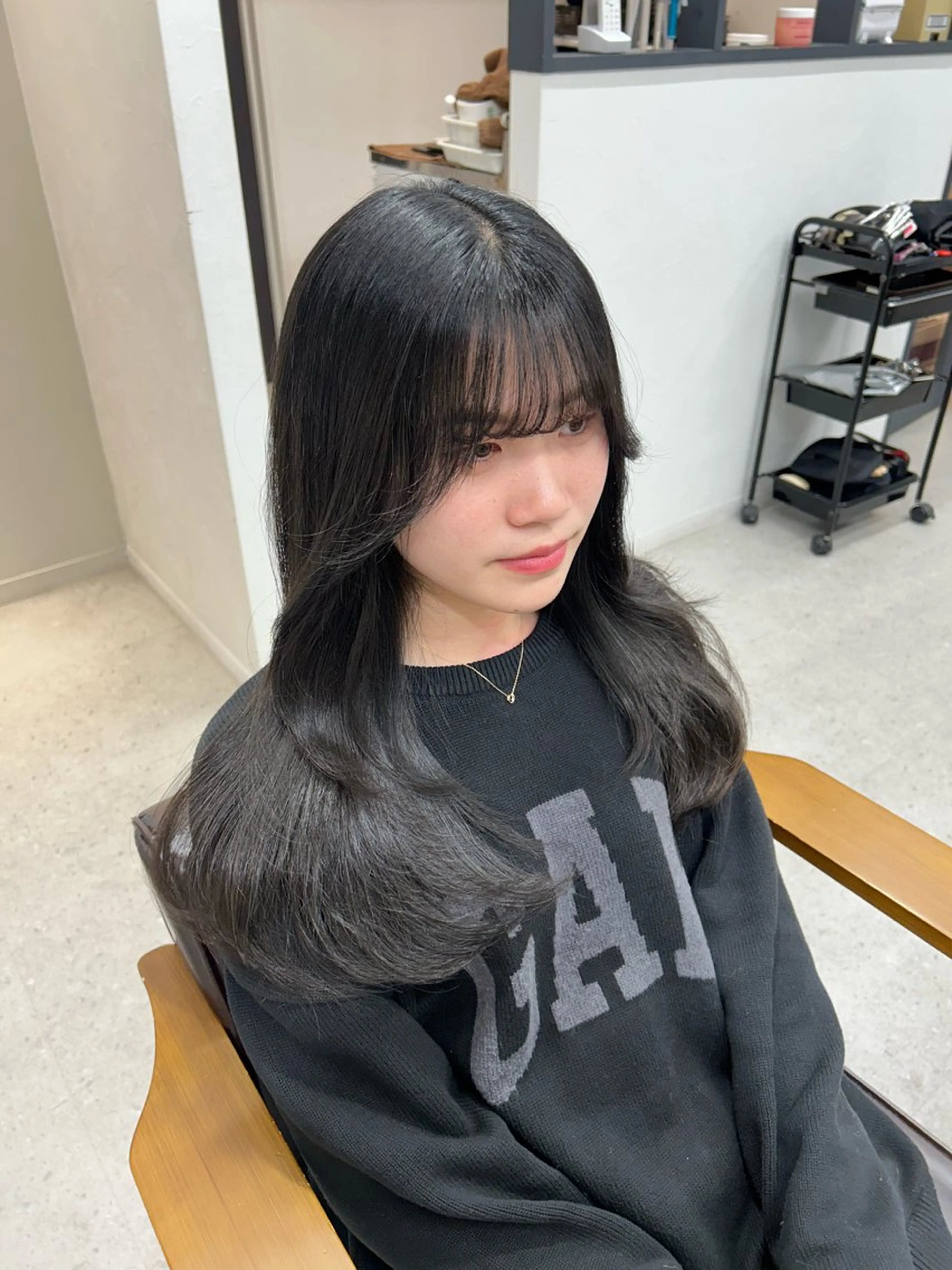 ロング レイヤーカット ami omochaのヘアスタイル