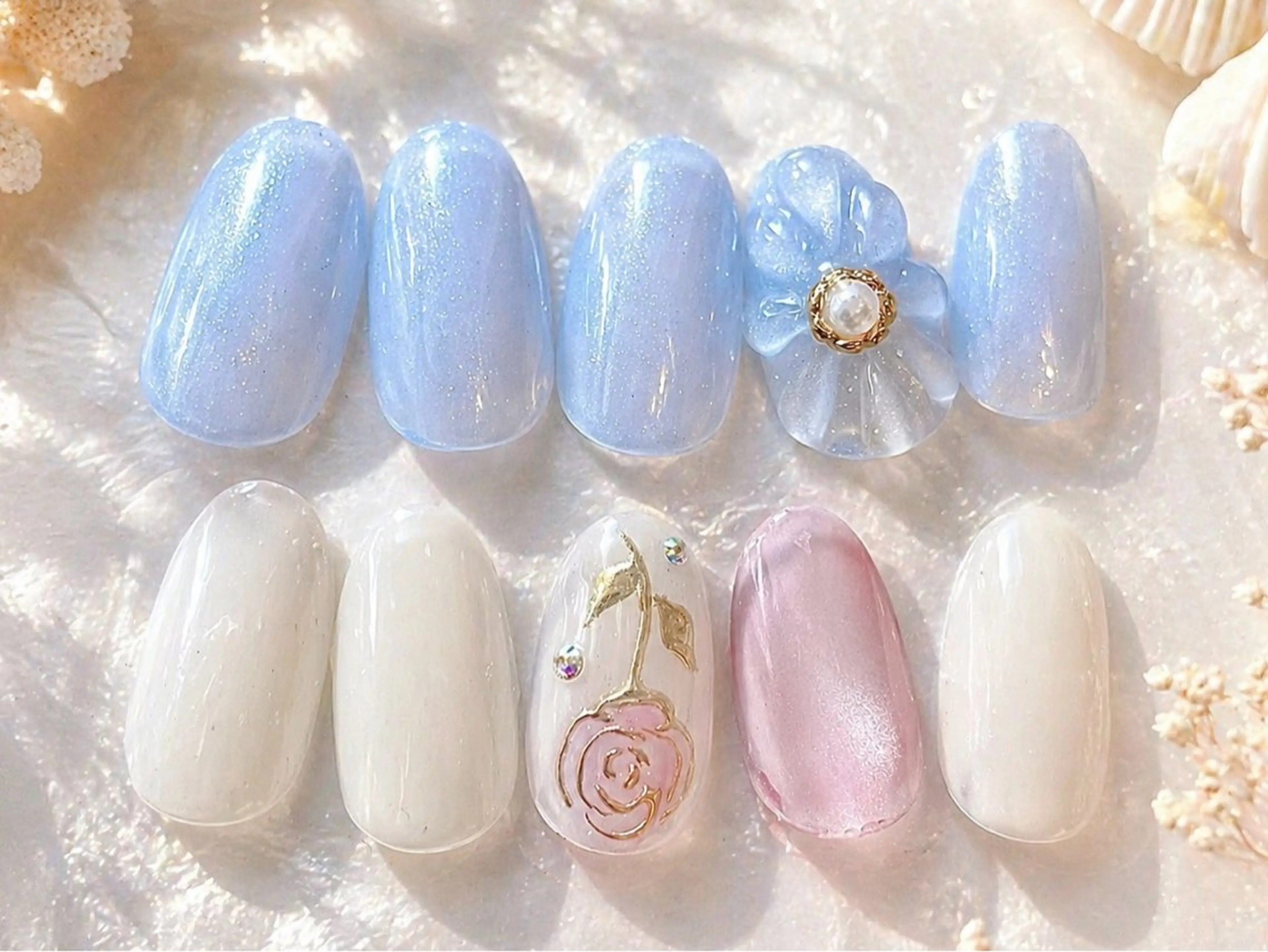 💐(オフ込み)ぷっくりお花orバラnail/6週間長持ちの写真
