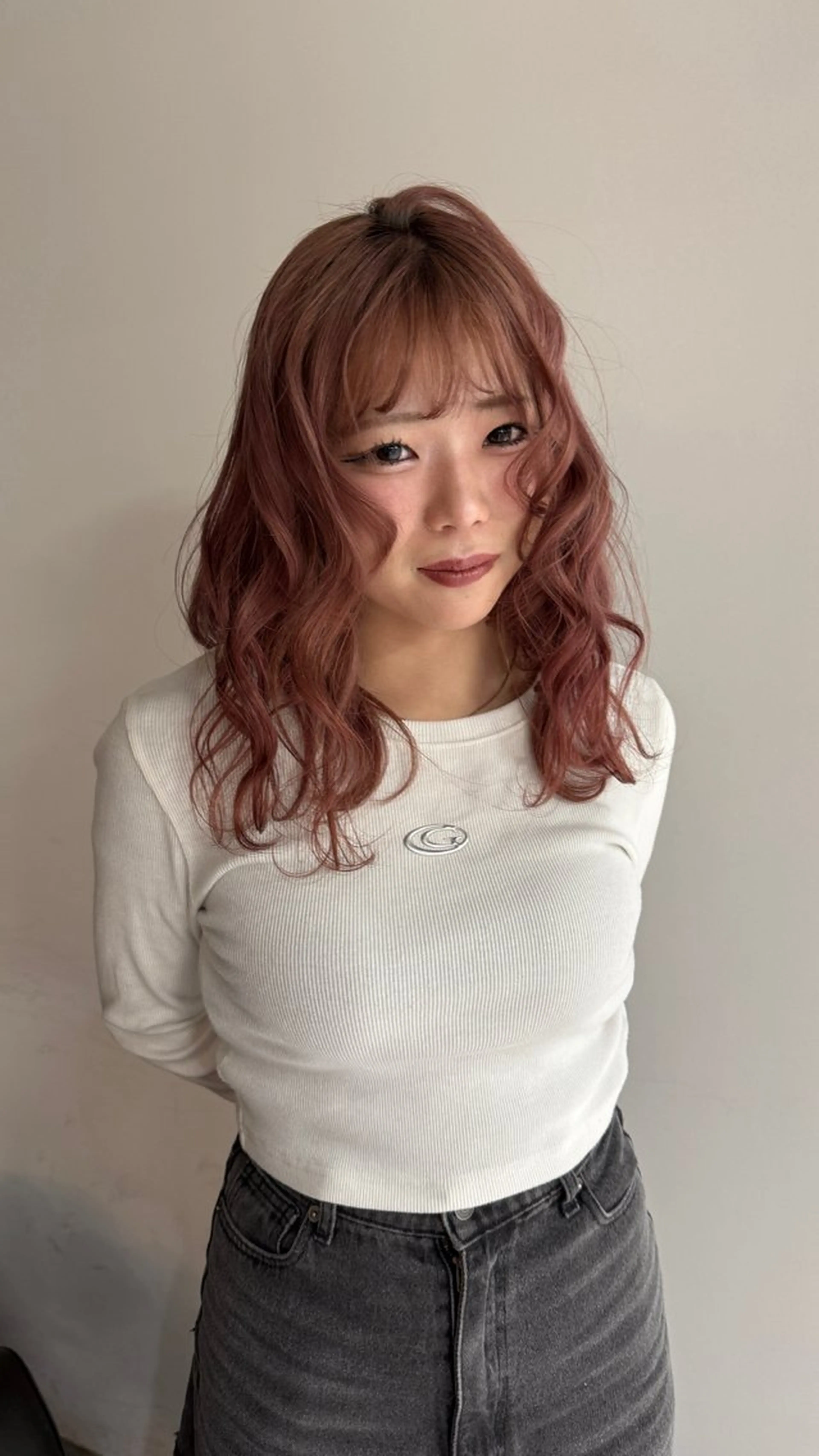 セミロング カラー 近藤 詩桜のヘアスタイル