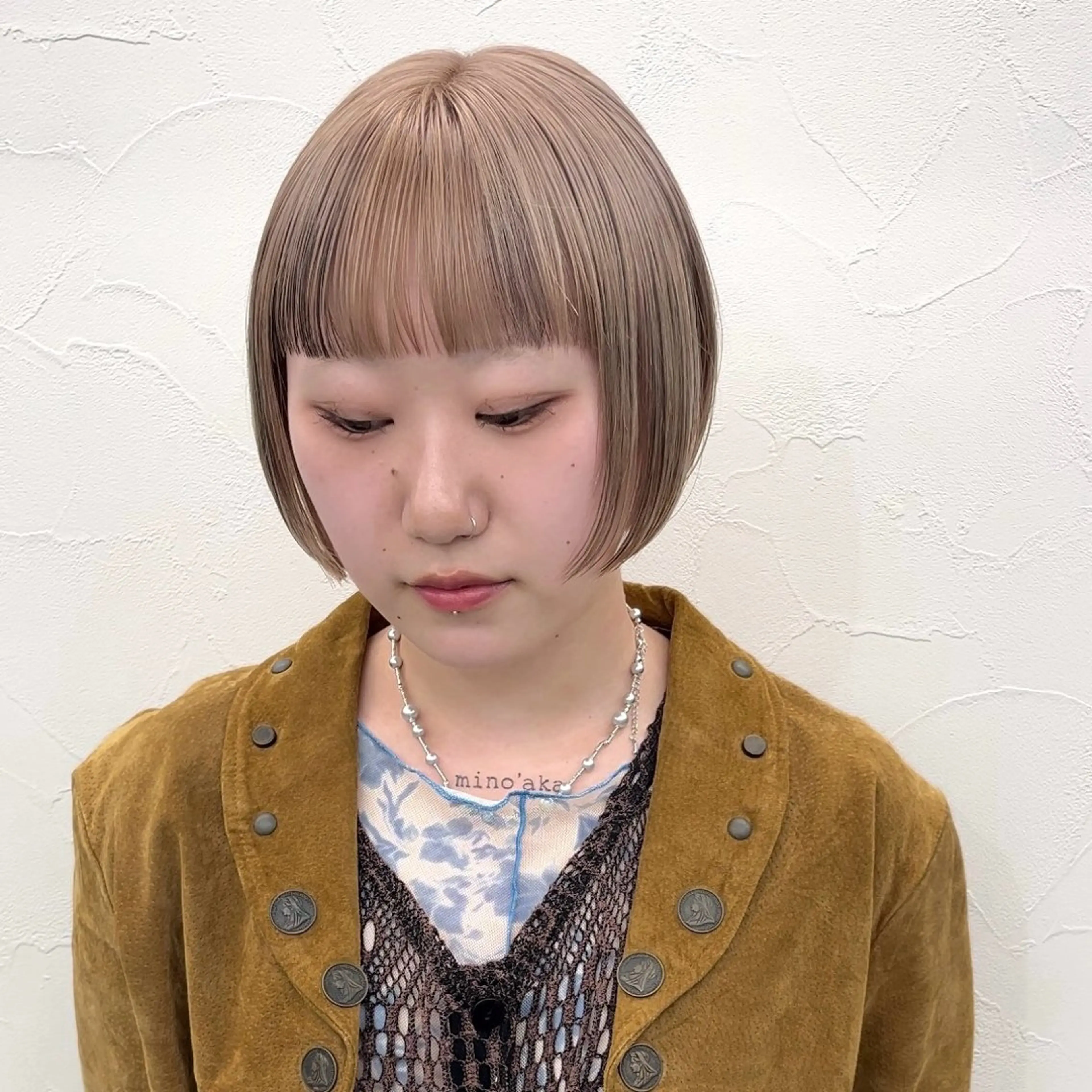ショート カラー ブリーチ ブリーチなしカラー ボブ レイヤーカット 似合わせカット カット ヘアカラー トリートメント 初めてのショート お任せください✂️のヘアスタイル
