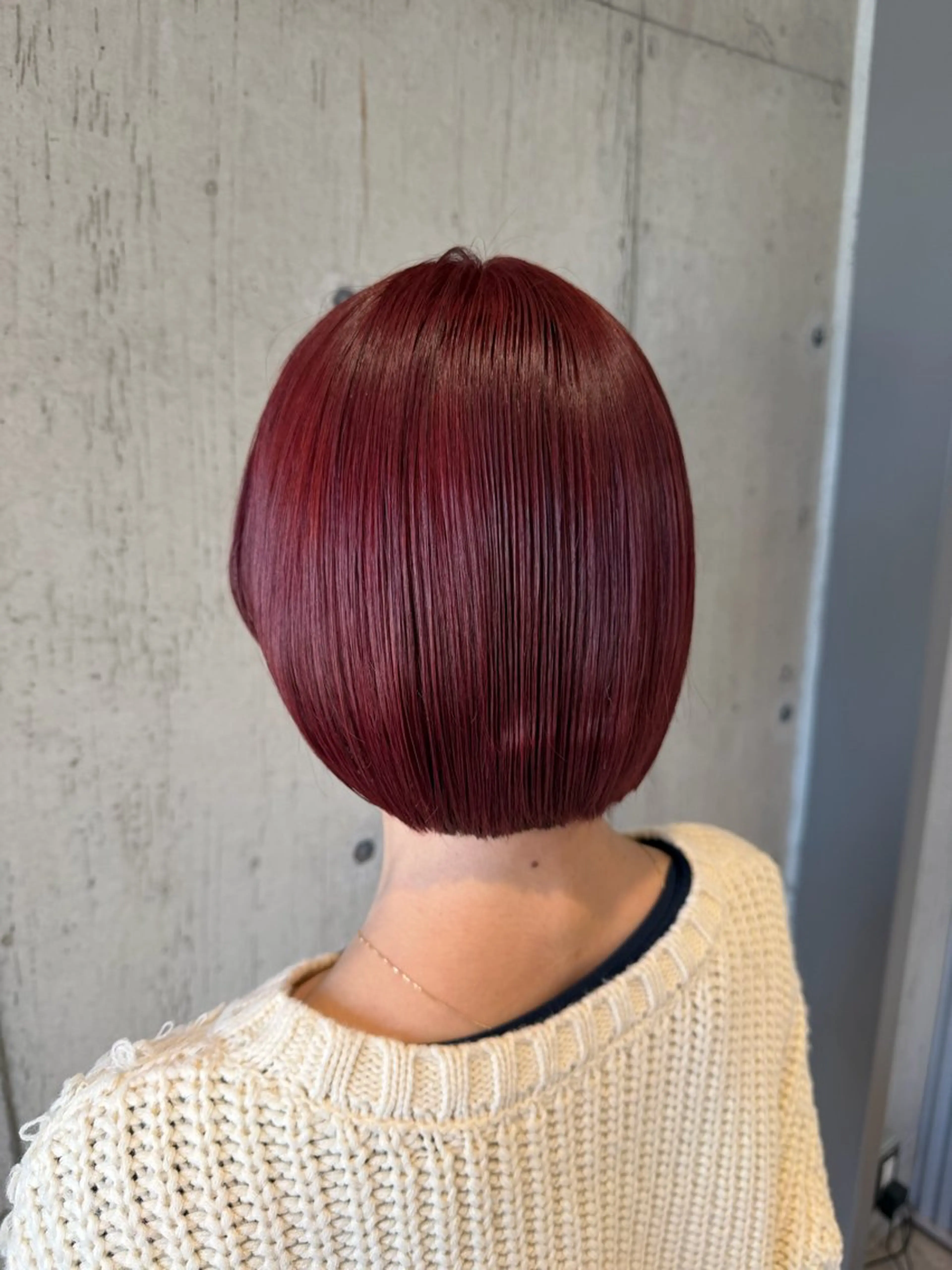 ミディアム カラー ヘアアレンジ カット ヘアカラー トリートメント ボブ×艶カラー 特化・リクト💥のヘアスタイル