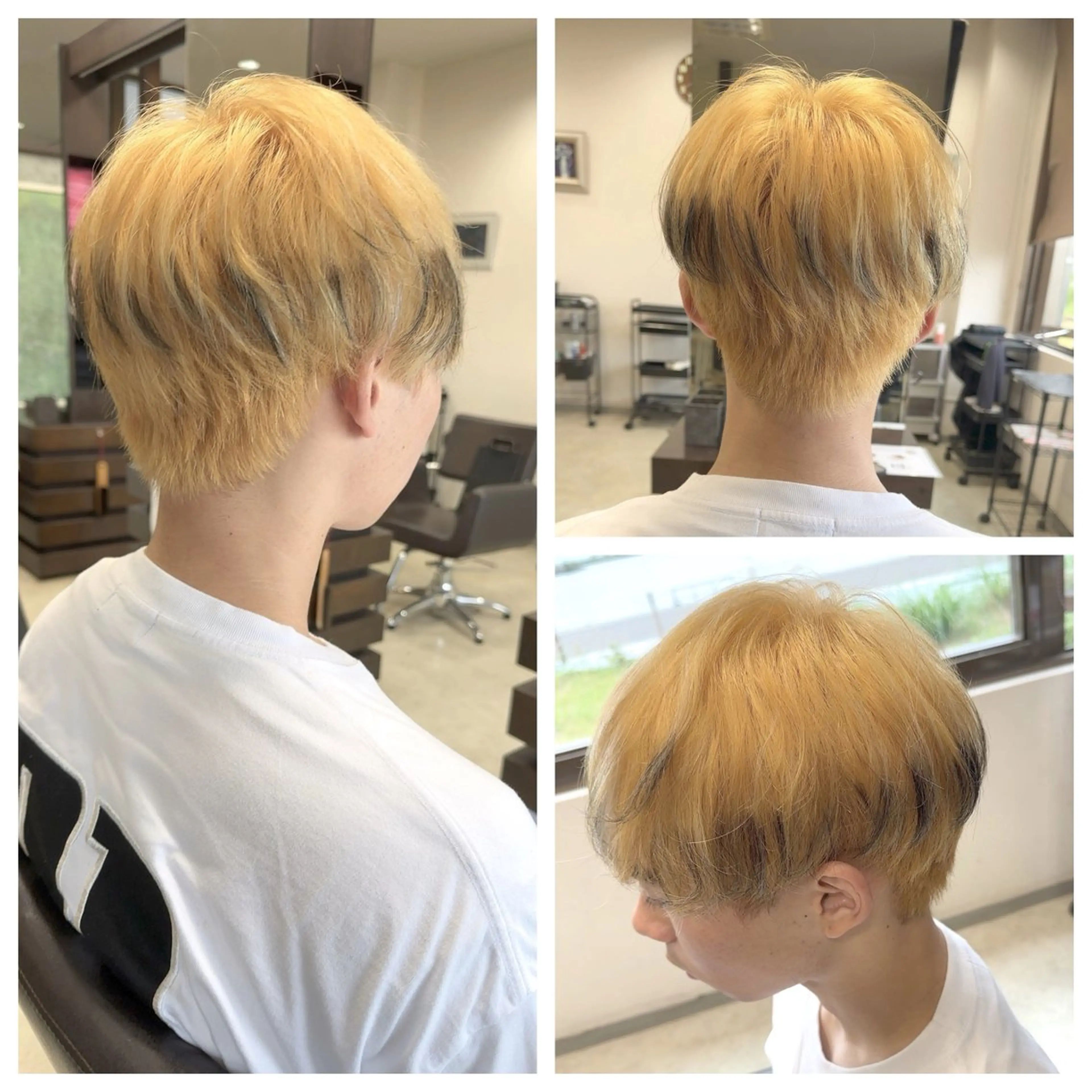 ショート カラー メンズ 中島 剛のヘアスタイル
