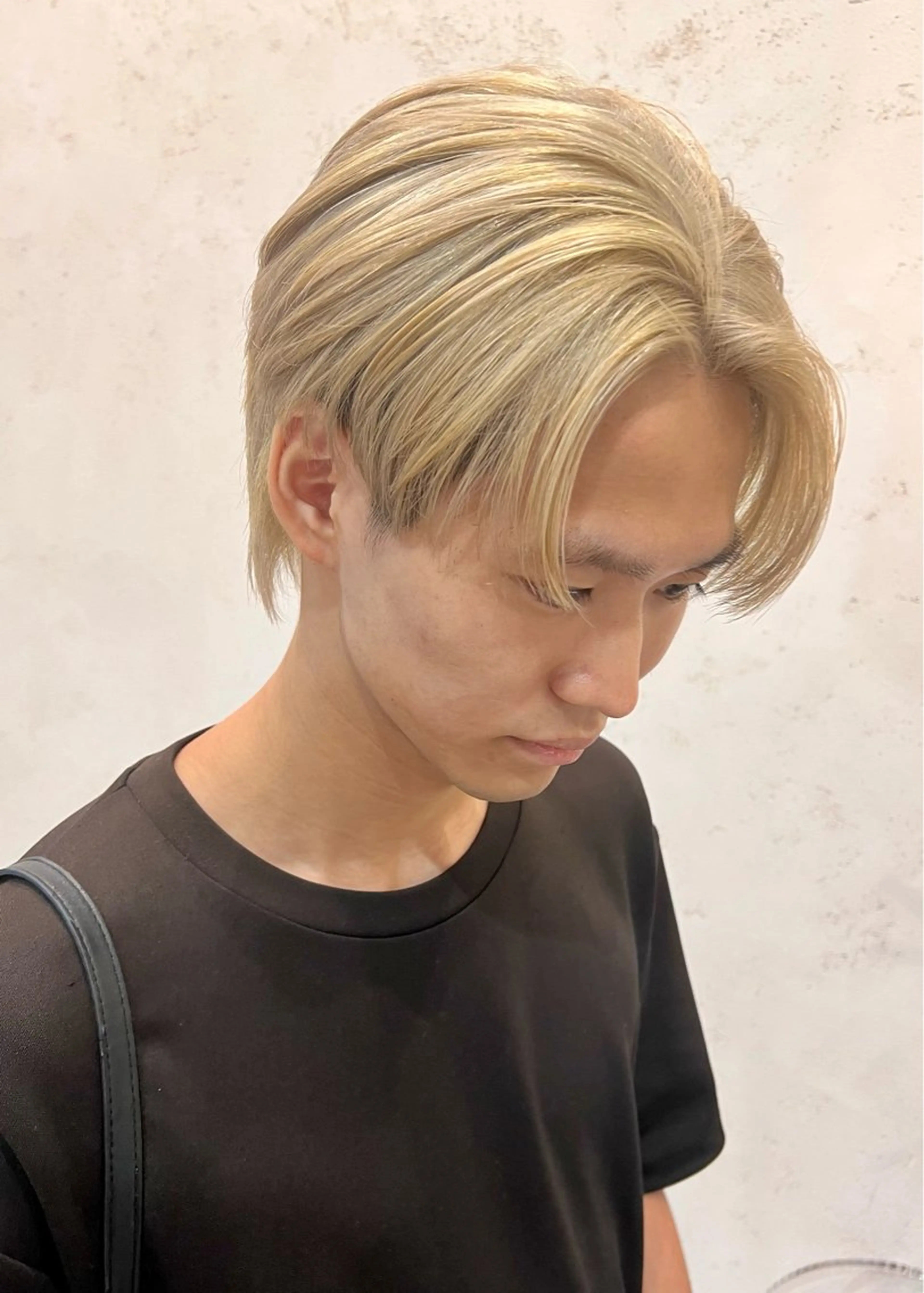 ショート カラー メンズ 名古屋/落ちる黒 黒染め落としのヘアスタイル