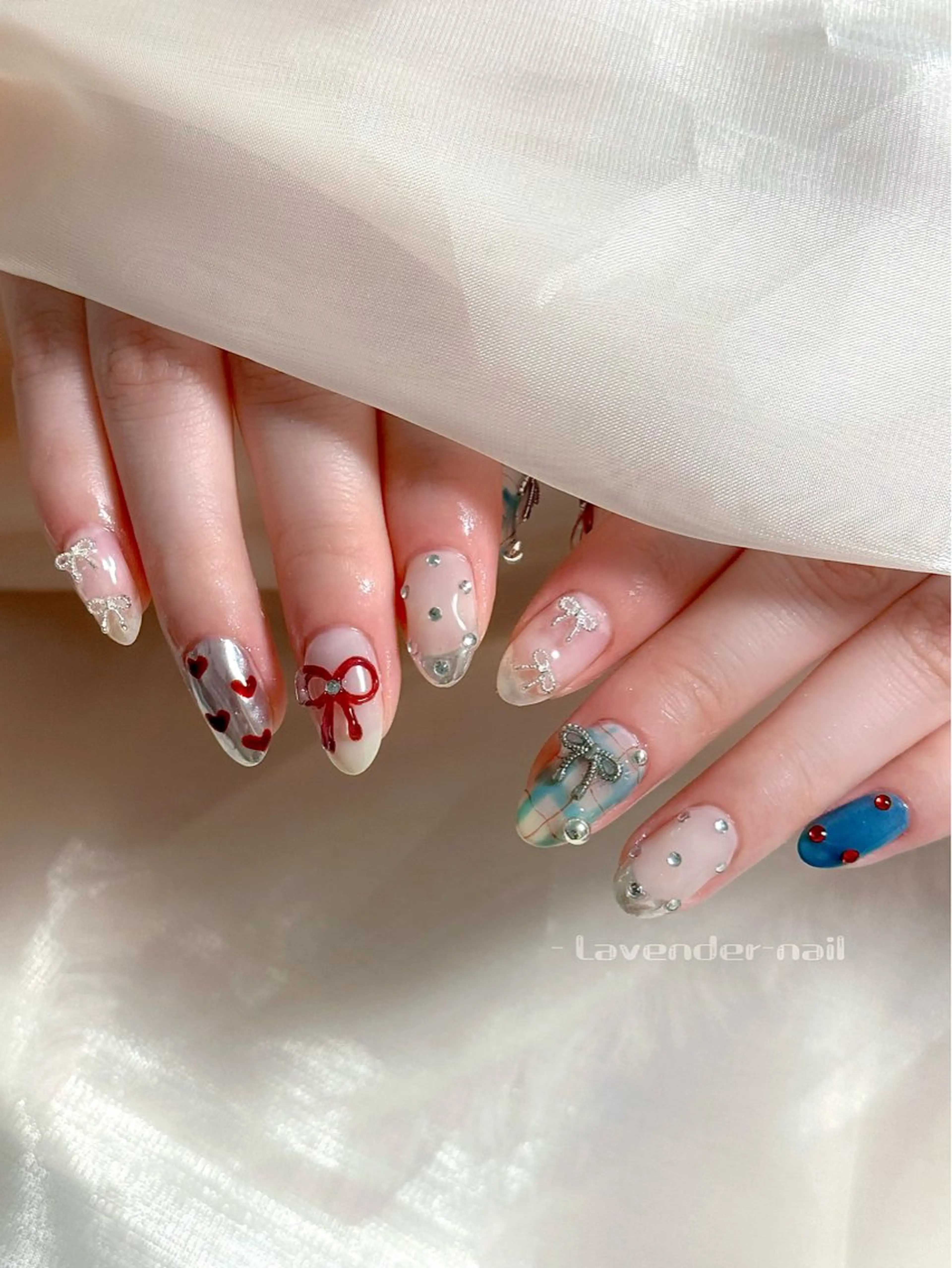 ネイル ハンドネイル Lavender nail·中島公園のネイルデザイン