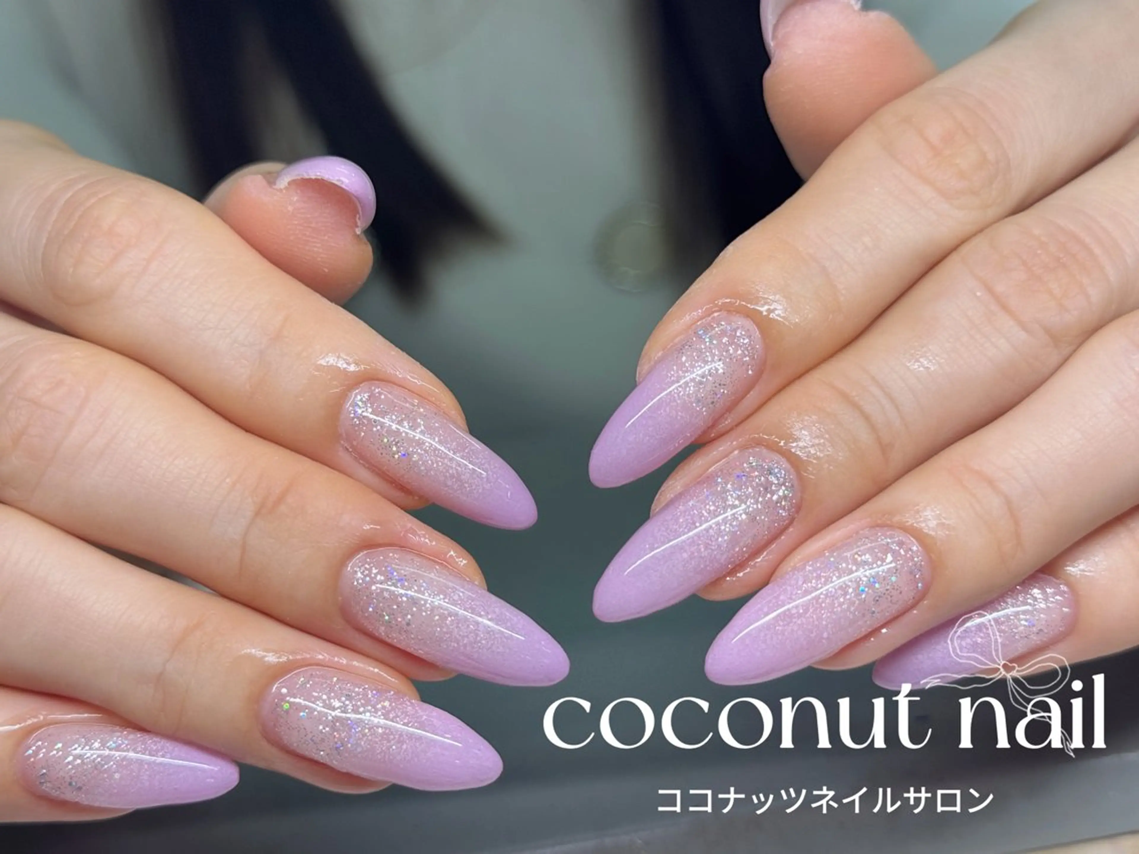 ネイル べっ甲ネイル フレンチネイル キラキラネイル マグネットネイル 大理石ネイル(マーブル) ハンドネイル 神田 ココナッツのネイルデザイン