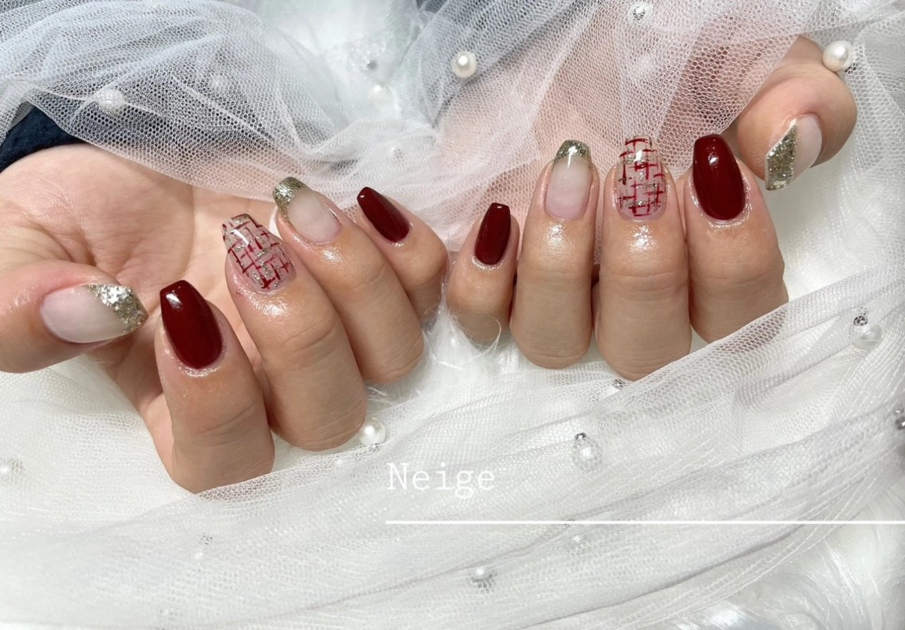 ネイル ハンドネイル Neige 𓂃 aiのネイルデザイン