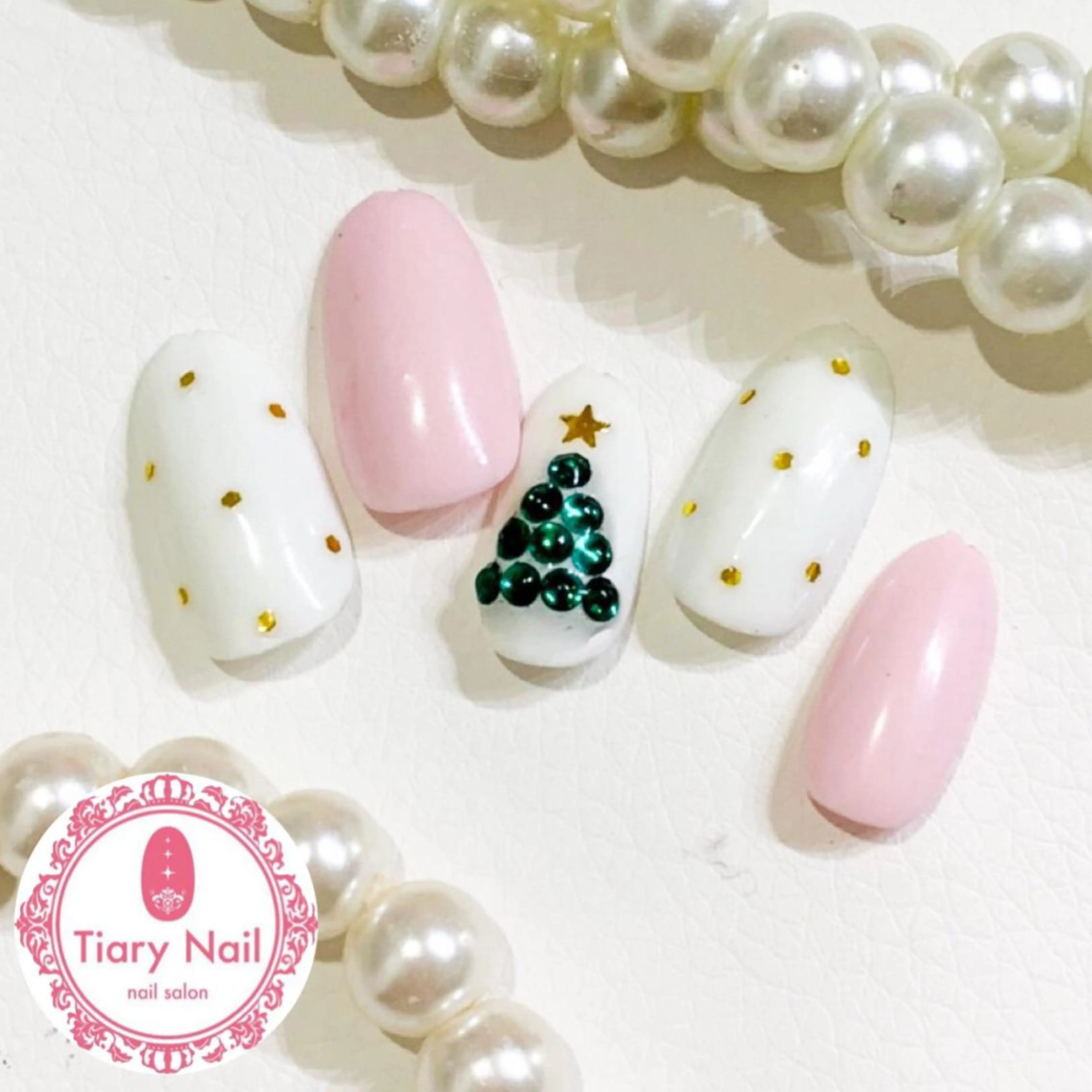 ネイル 桜ネイル 長さ出し スカルプネイル 💗🪽Tiary Nail🪽💗のネイルデザイン