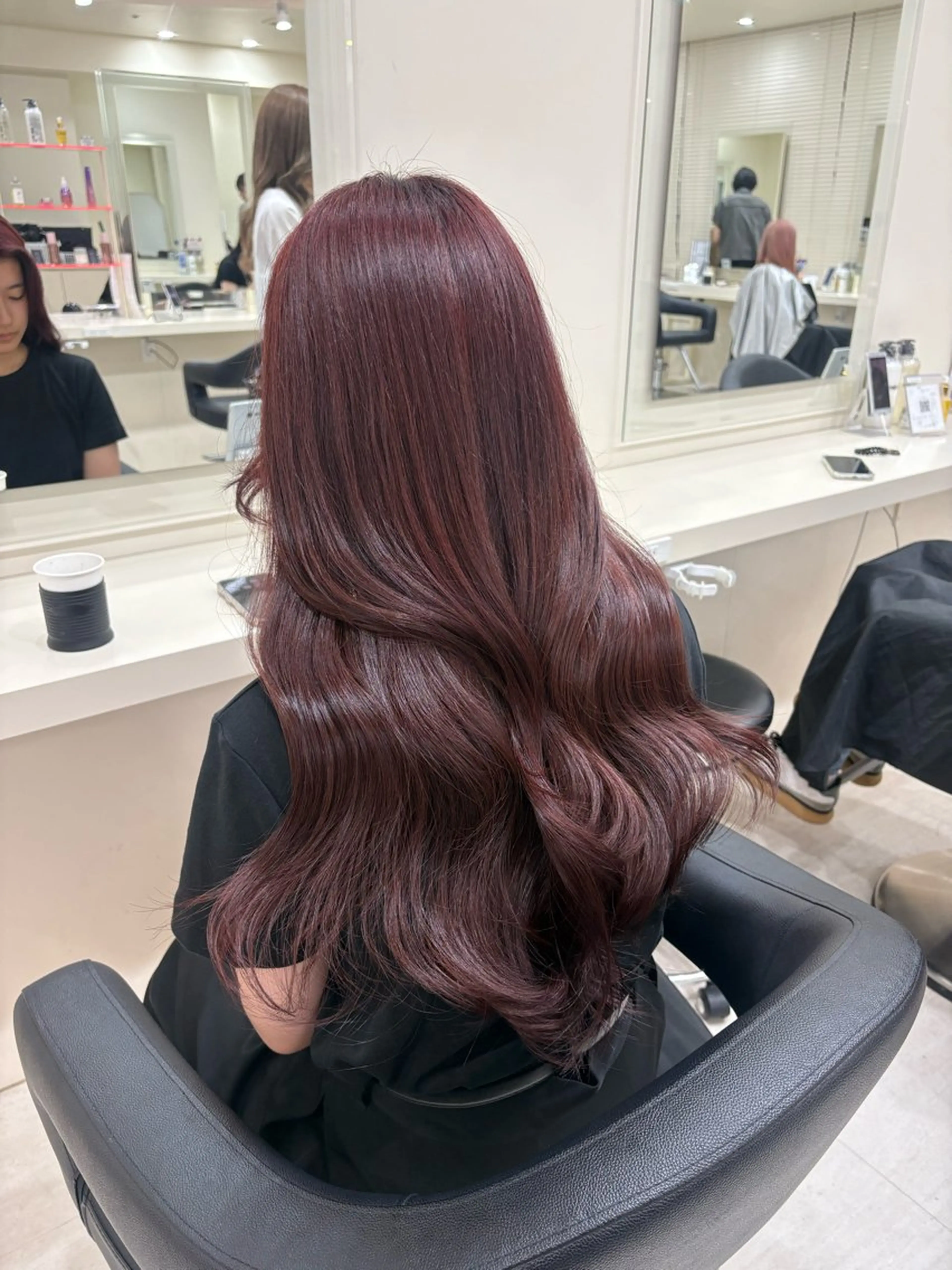 ミディアム カラー ヘアアレンジ ヘアカラー 💟RINNA 艶カラー💟のヘアスタイル
