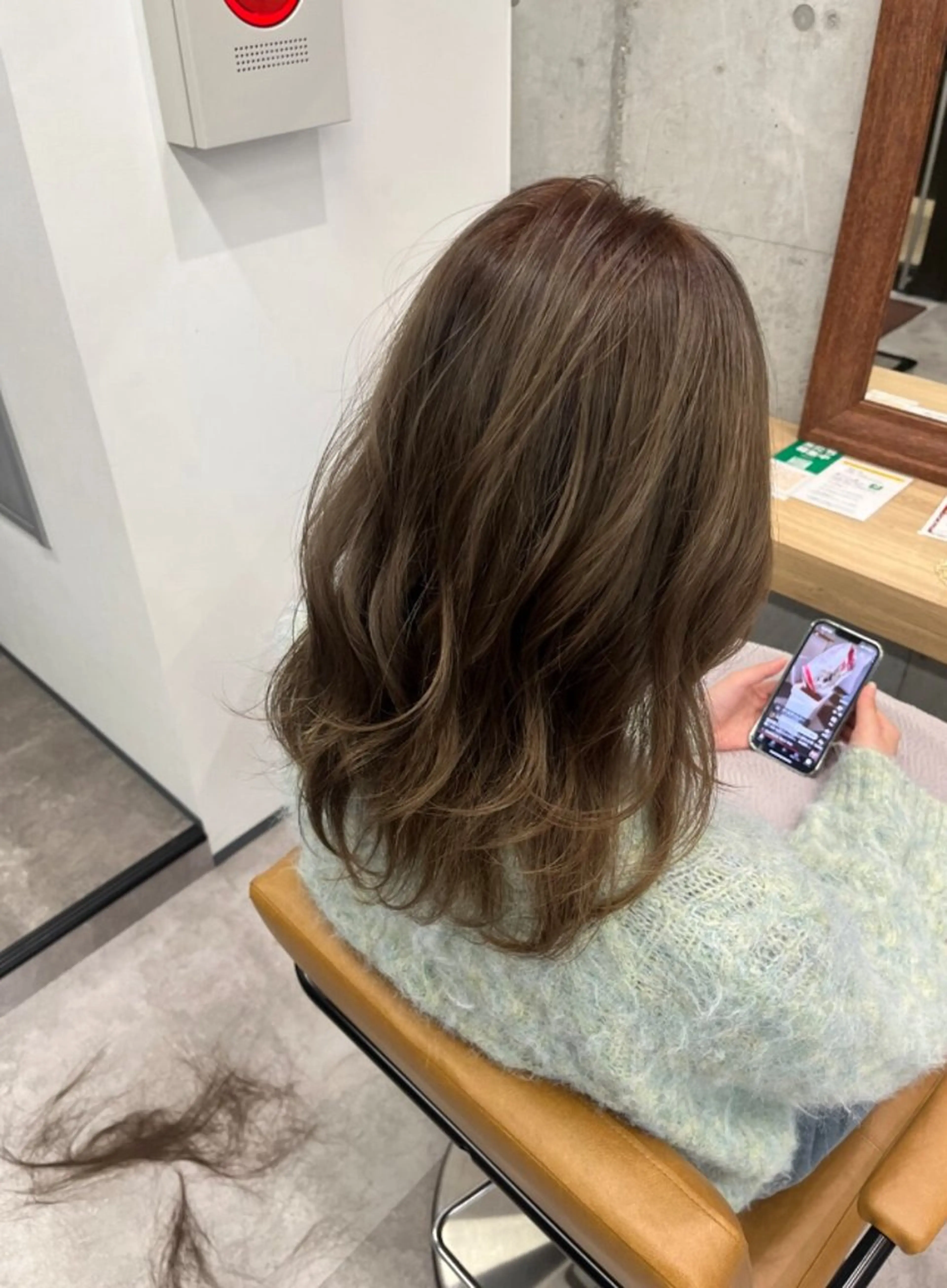 ミディアム カラー ベージュカラー オリーブベージュ mai/天神美容室 【レディースカット】のヘアスタイル